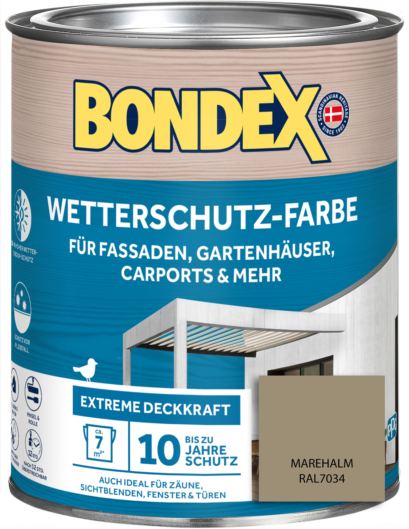 Bondex Wetterschutz-Farbe, marehalm, 0,75 l Bondex Wetterschutz-Farbe, marehalm, 0,75 l