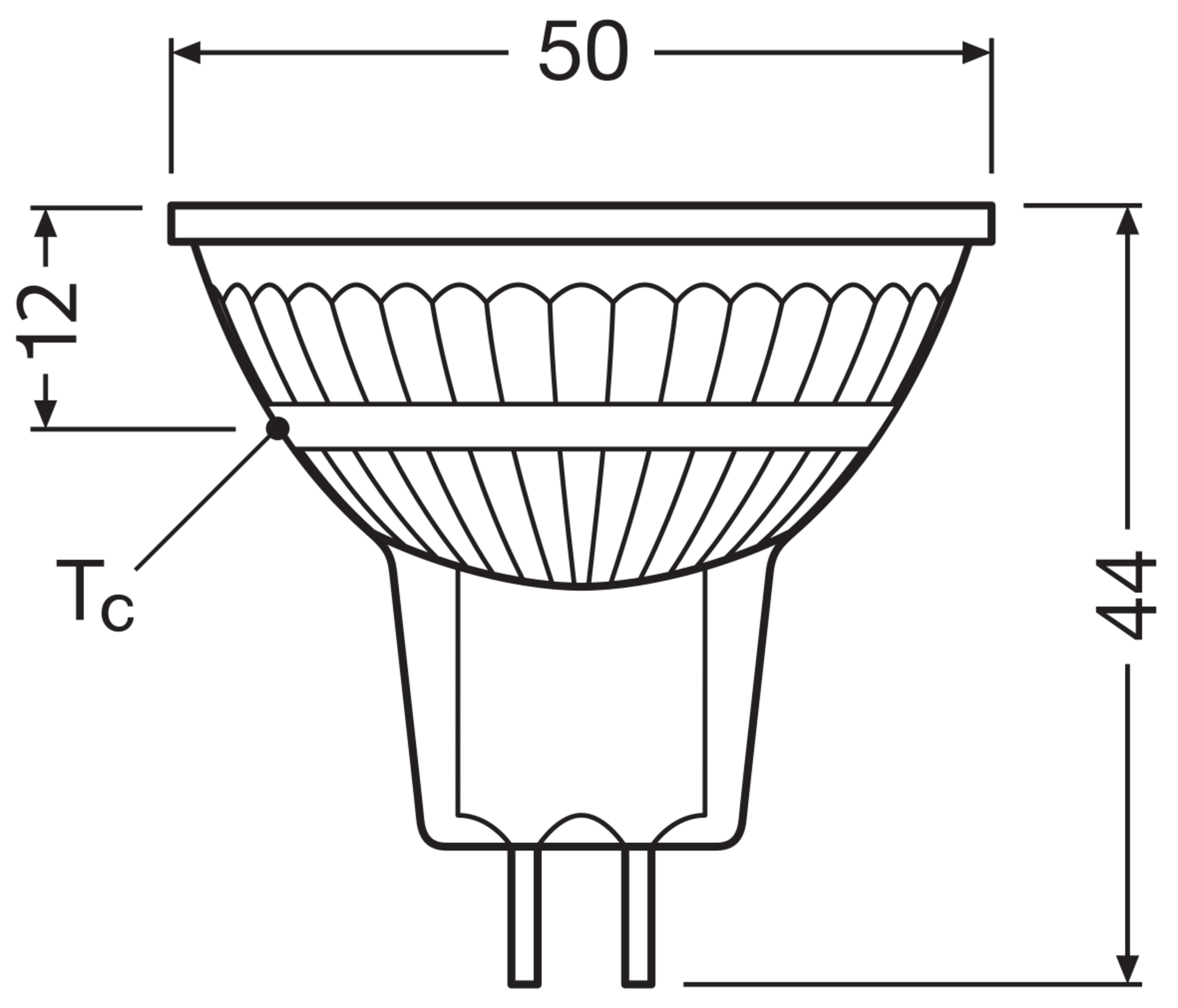 Osram LED Reflektorlampe mit GU5.3 Sockel, Warmweiß