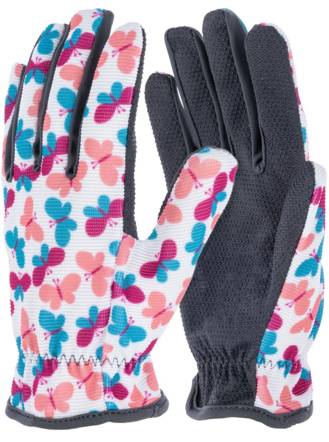 Keron Kinderhandschuh Joy 6-8 Jahre Strickbund, Schmetterlinge