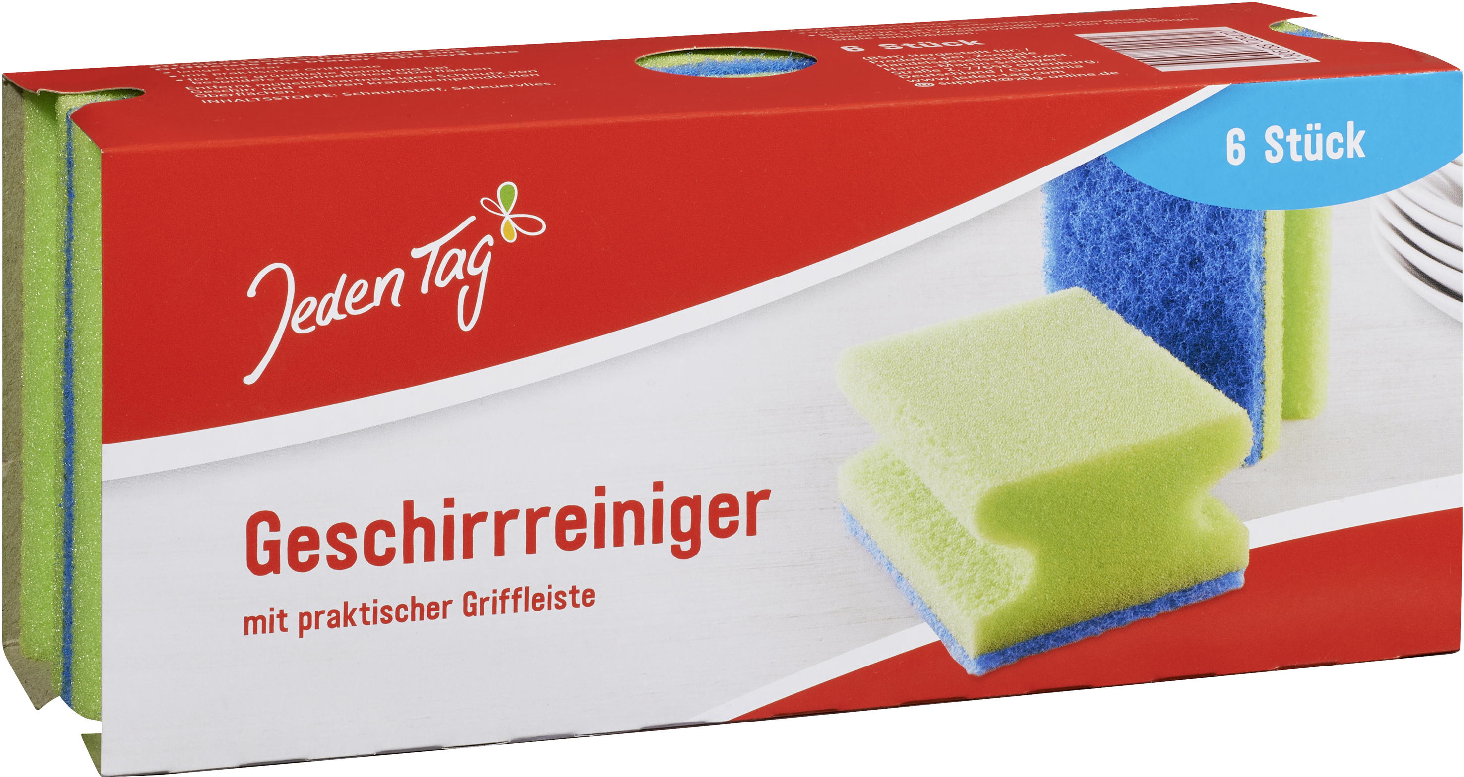 Jeden Tag Geschirrreiniger, 6 Stück Jeden Tag Geschirrreiniger, 6 Stück