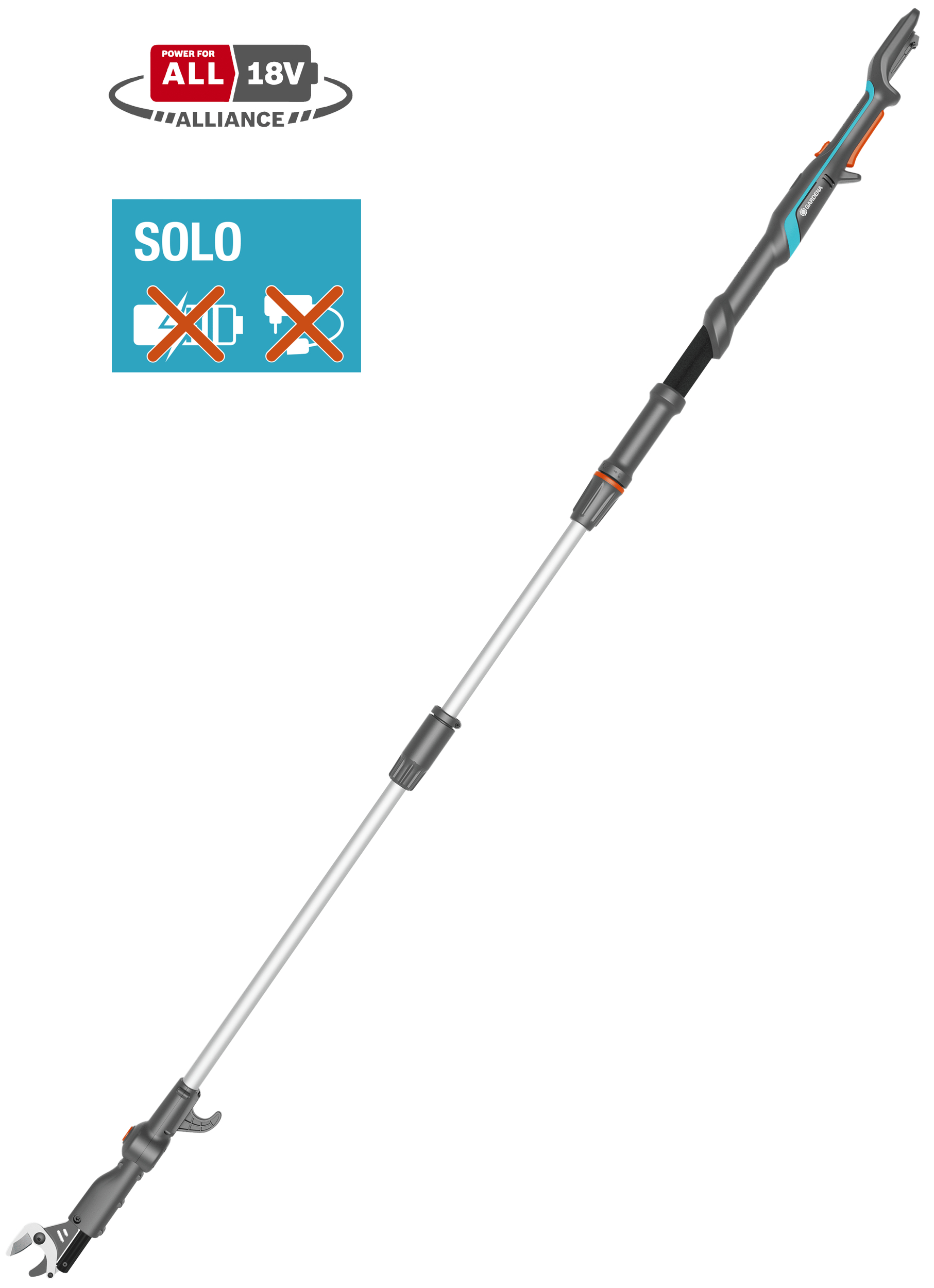 Gardena Akku-Teleskop-Baumschere HighCut 250/18V P4A solo Gardena Akku-Teleskop-Baumschere HighCut 250/18V P4A solo