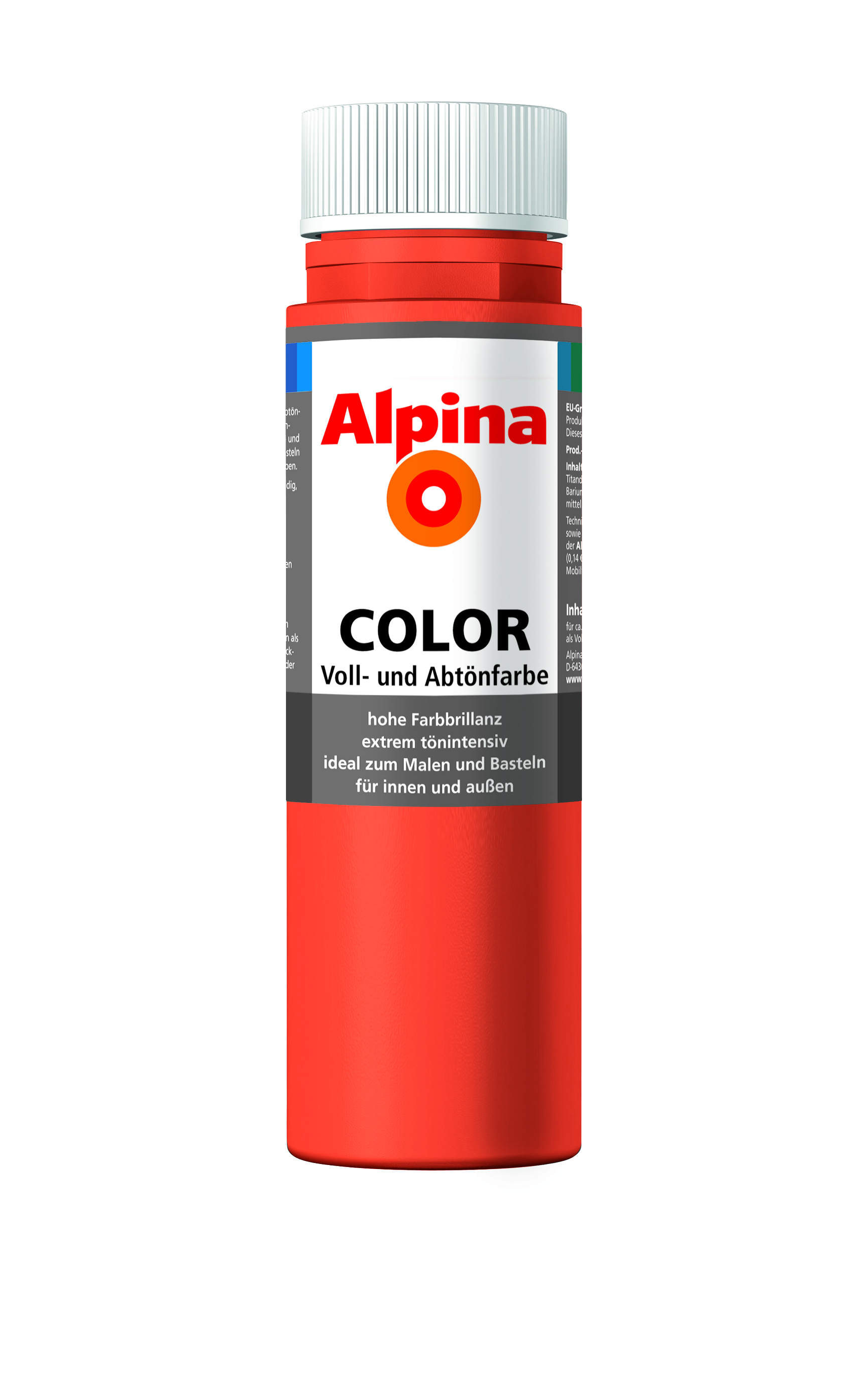 Alpina Color Voll- und Abtönfarbe Happy Orange, 250ml