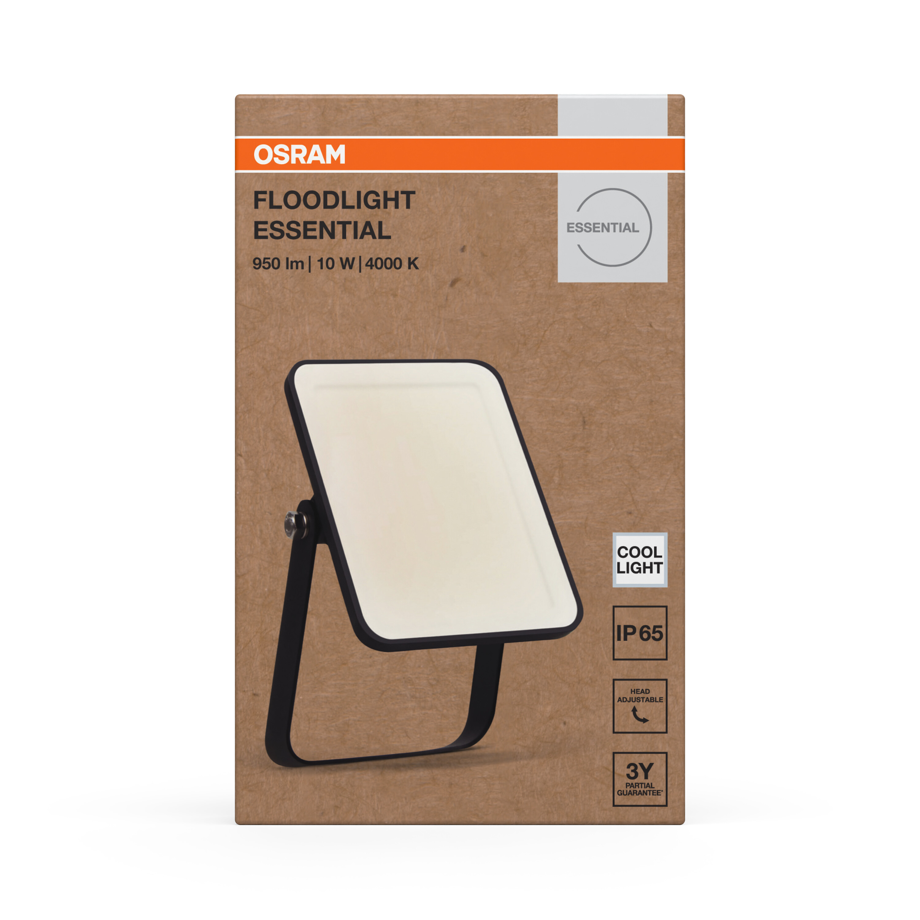 Osram Flutlicht Essential Strahler, 10W, schwarz