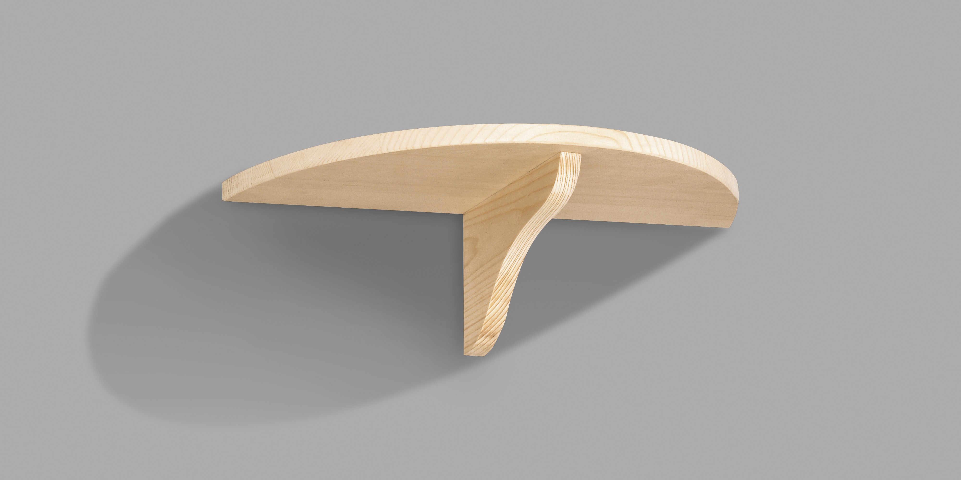 20051-Pur1-2-leimholz-natur-435x180x16 Dolle Regalset Pur 1/2 Kreis