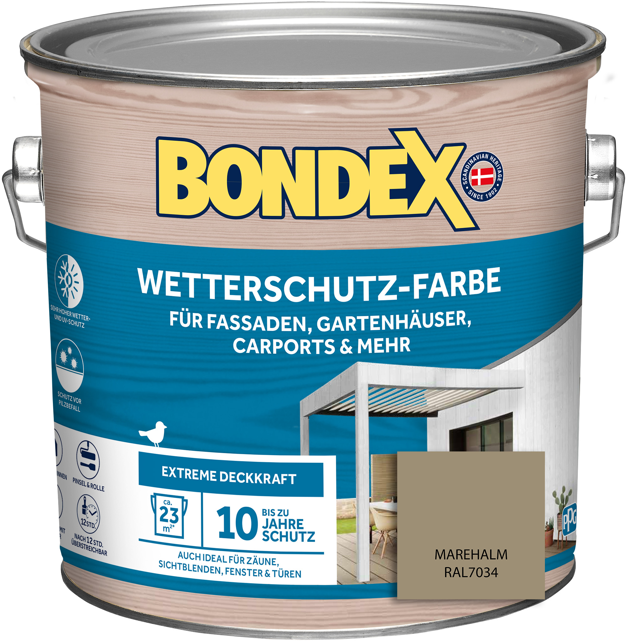 Bondex Wetterschutz-Farbe, marehalm, 2,5 l Bondex Wetterschutz-Farbe, marehalm, 2,5 l