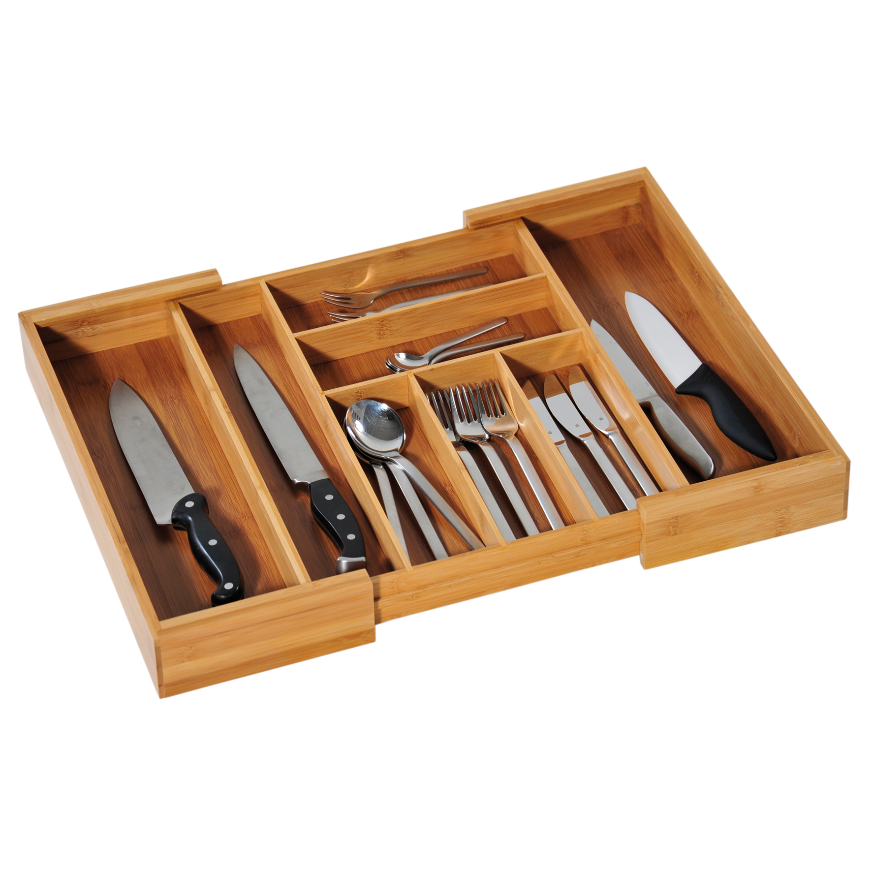 Kesper variabler Besteckkasten, FSC-Bambus, 35 – 57 x 43 x 6 cm Kesper variabler Besteckkasten, FSC-Bambus, 35 – 57 x 43 x 6 cm