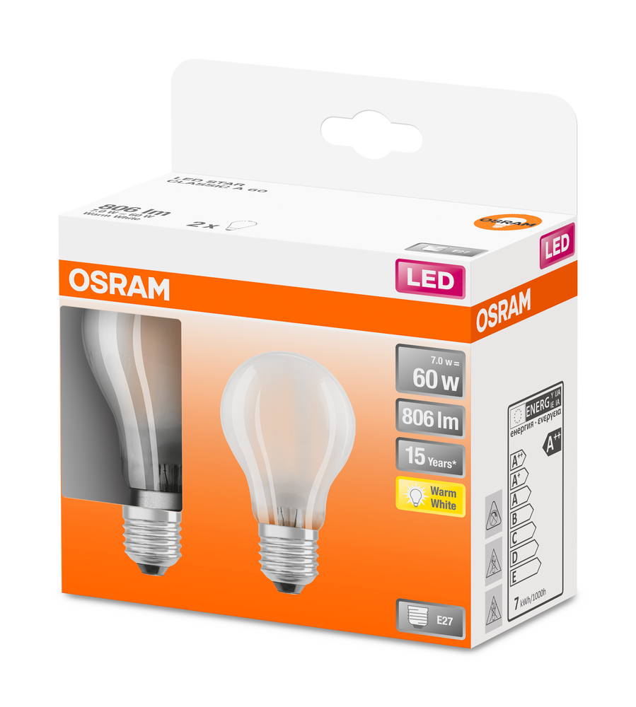 OSRAM LEUCHTMITTEL LED RETROFIT CLASSIC A 60 FR 7 W/270