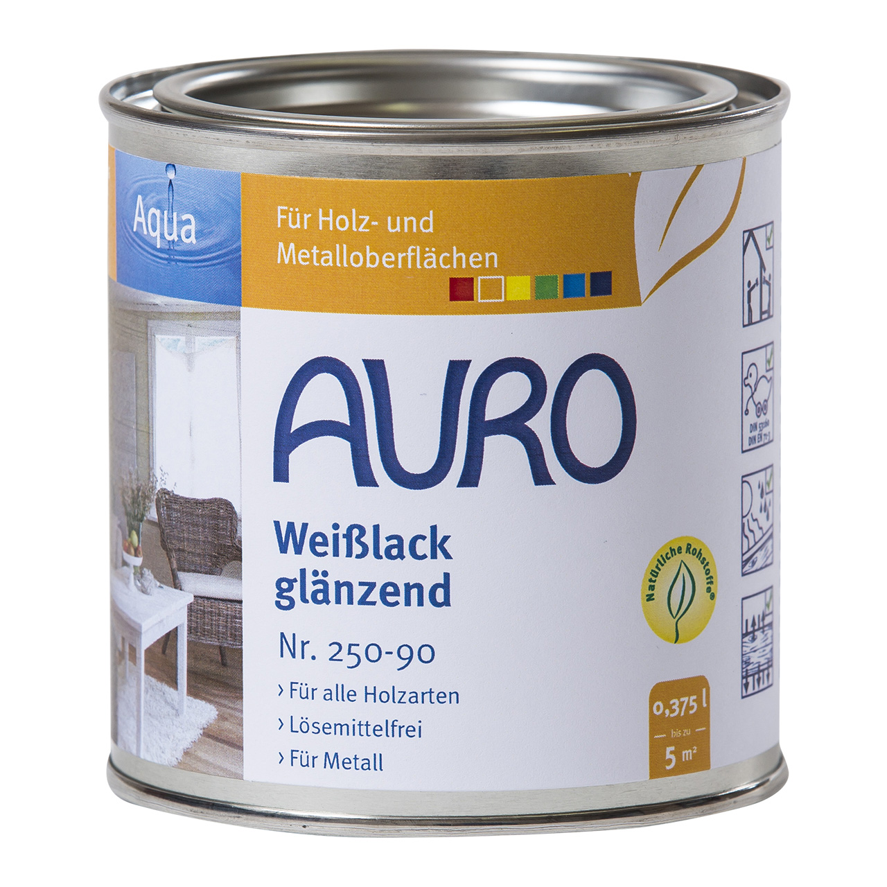 Auro Weißlack glänzend Nr. 250-90, 375ml