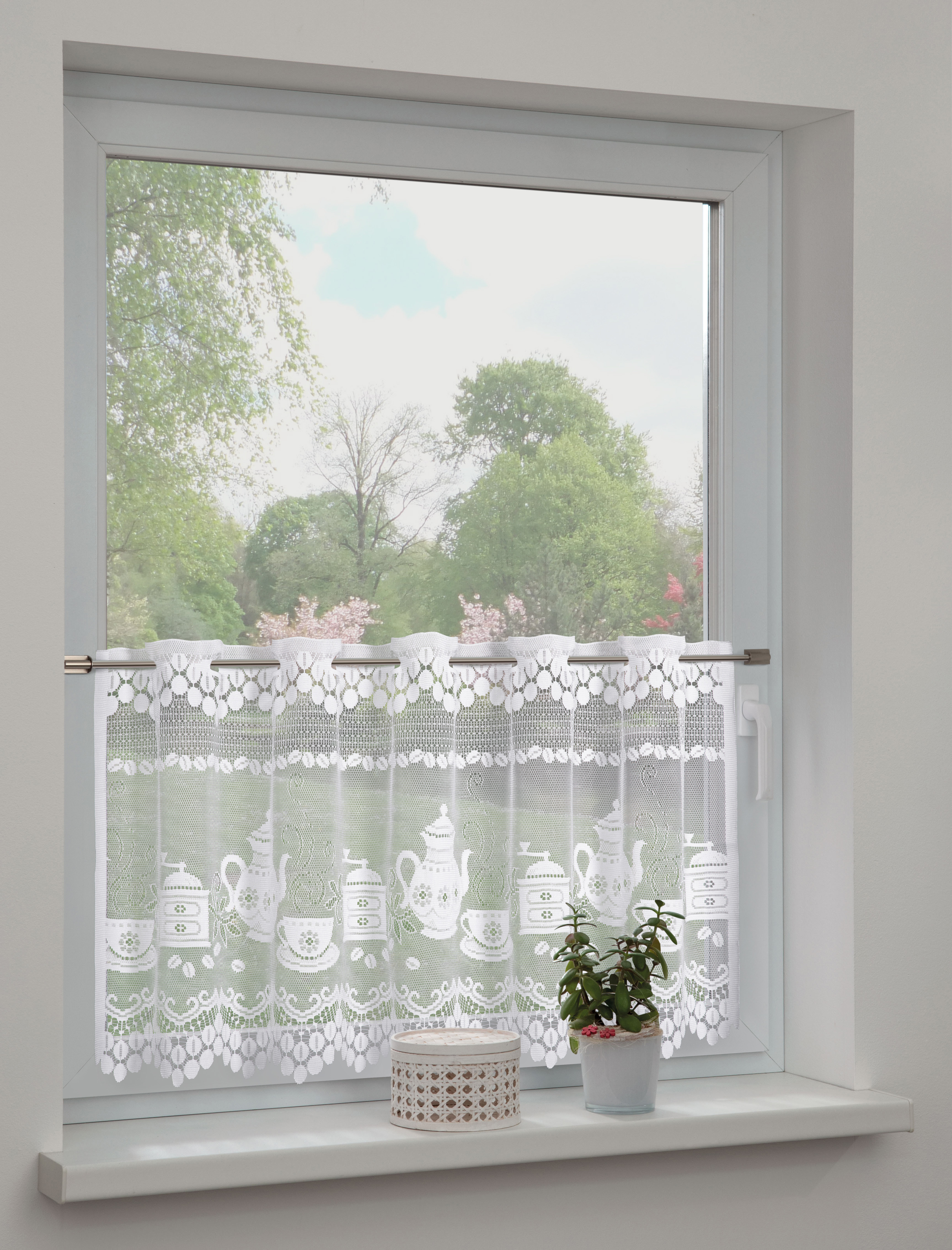 Sehlbach Fertiggardine weiß, 140 x 60 cm Sehlbach Fertiggardine weiß, 140 x 60 cm