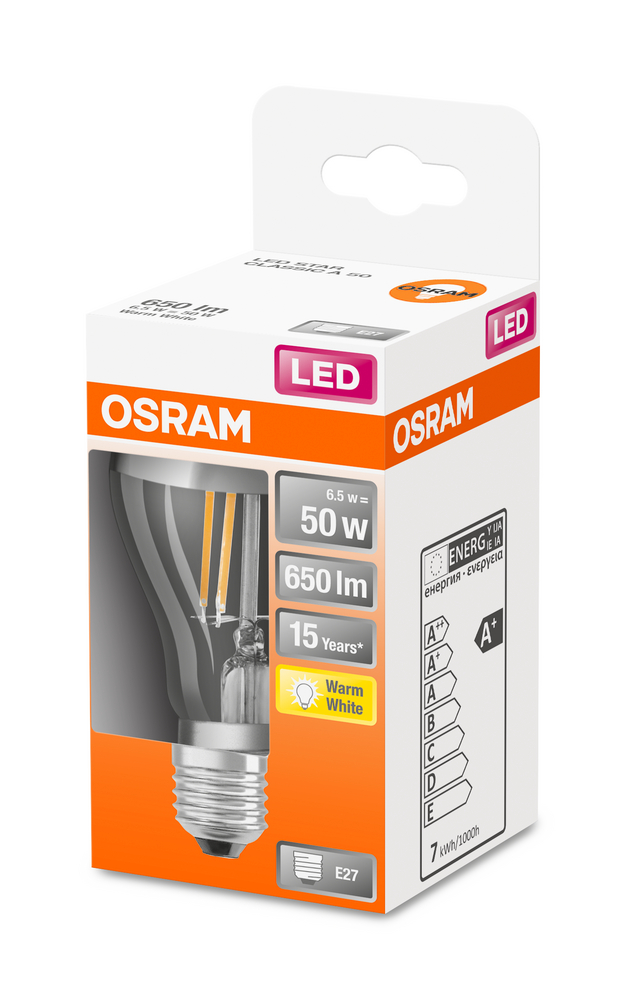 OSRAM LEUCHTMITTEL LED RETROFIT CLASSIC A MIRROR 50 6.5