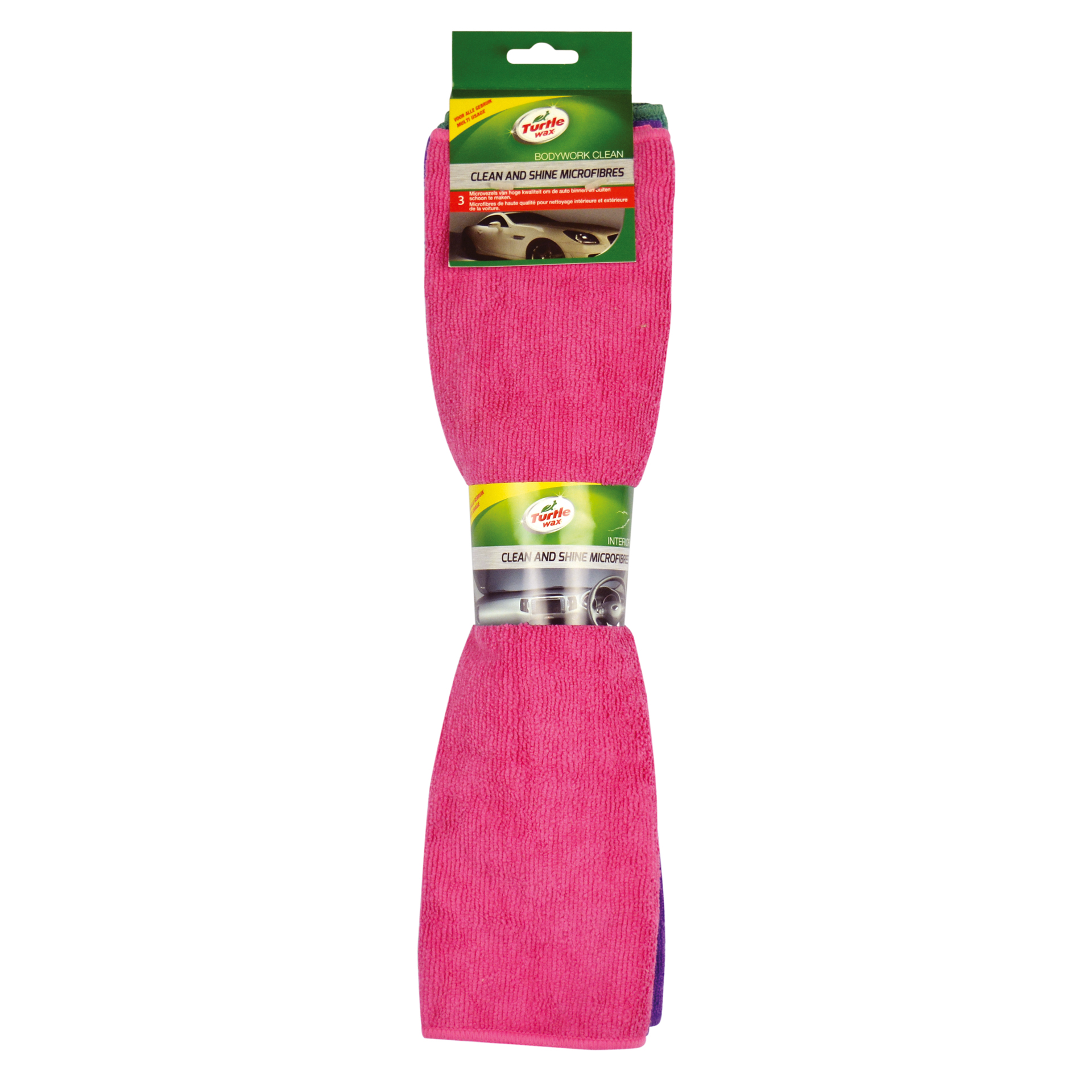 Turtle Wax X5424td Mikrofasertücher Clean & Shine 3 Stück