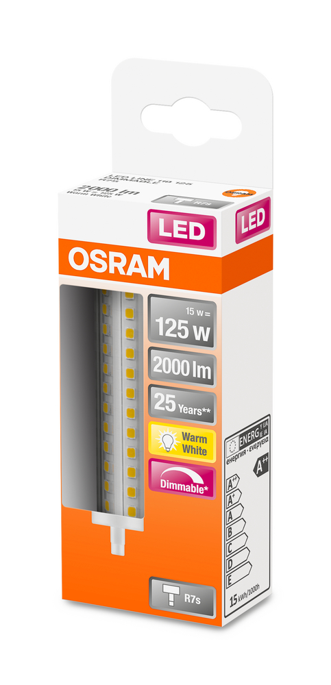 4058075432550_Packaging_image OSRAM LEUCHTMITTEL LED LINE R7S DIM 118.0 MM 125 15 W/2