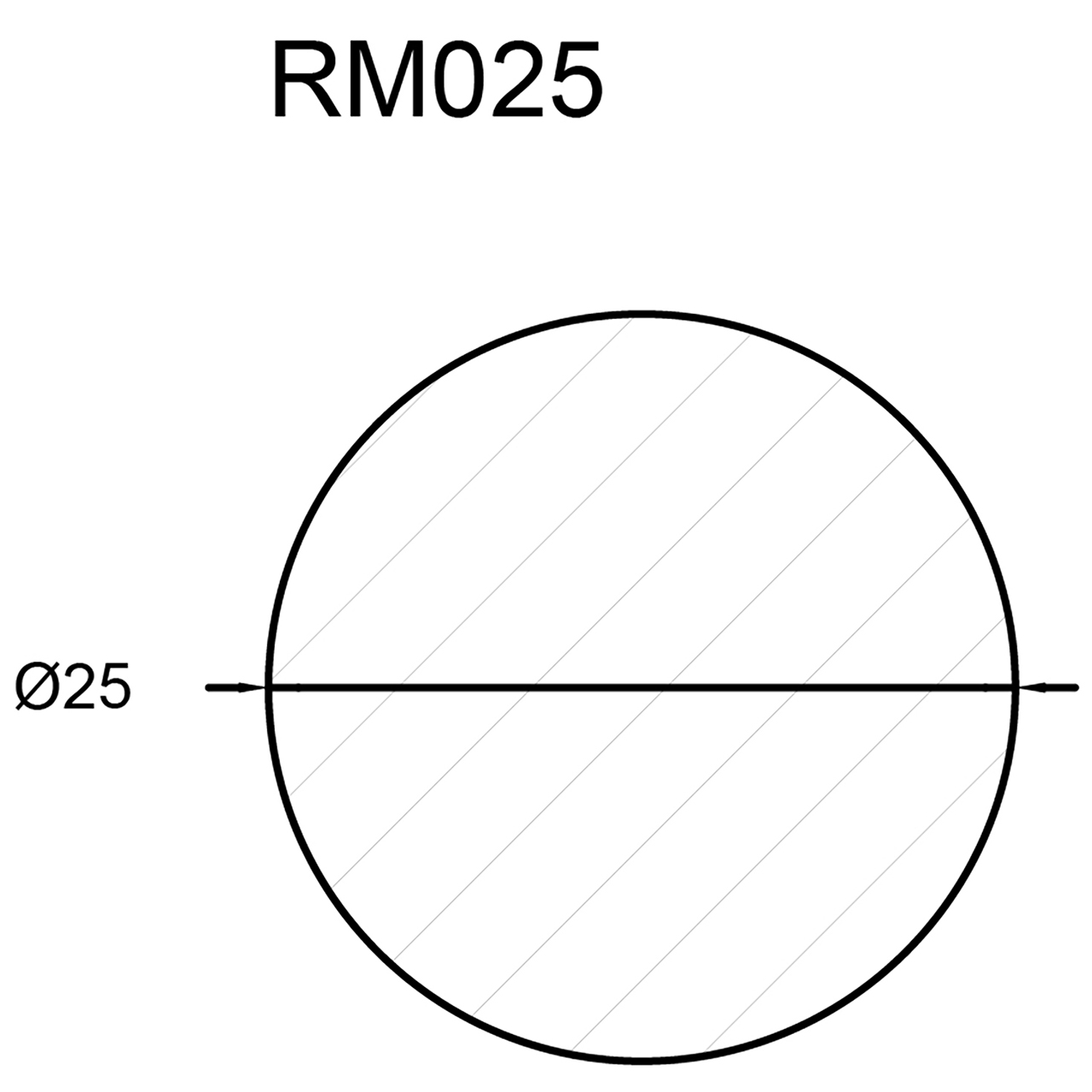 Neuhofer Rundstab, 2,5 cm