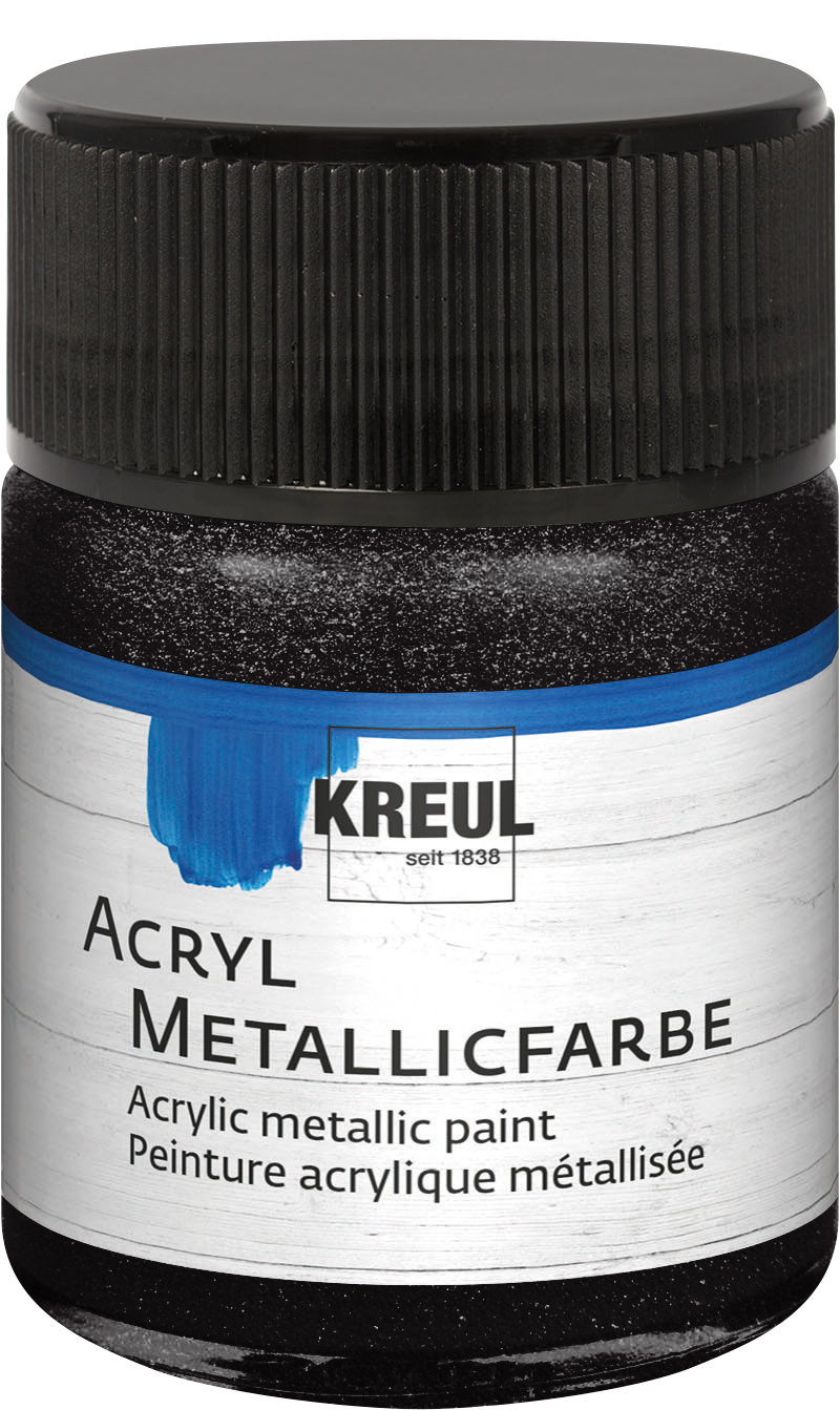 Kreul Acryl Metallicfarbe Schwarz, 50 ml Kreul Acryl Metallicfarbe Schwarz, 50 ml