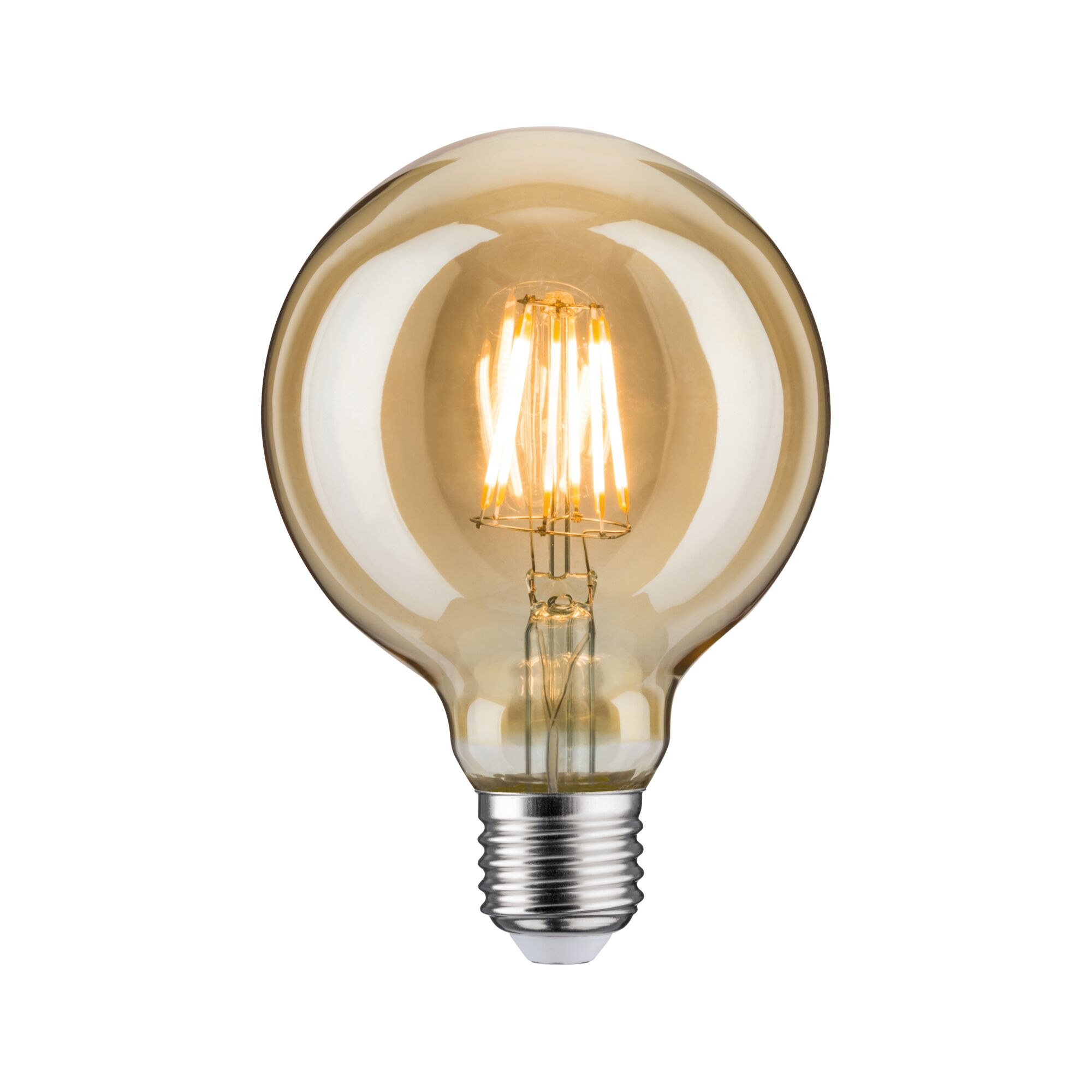 Paulmann LED G95, 680lm, E27, 6,5W, gold, 2500K, 230V Paulmann LED G95, 680lm, E27, 6,5W, gold, 2500K, 230V
