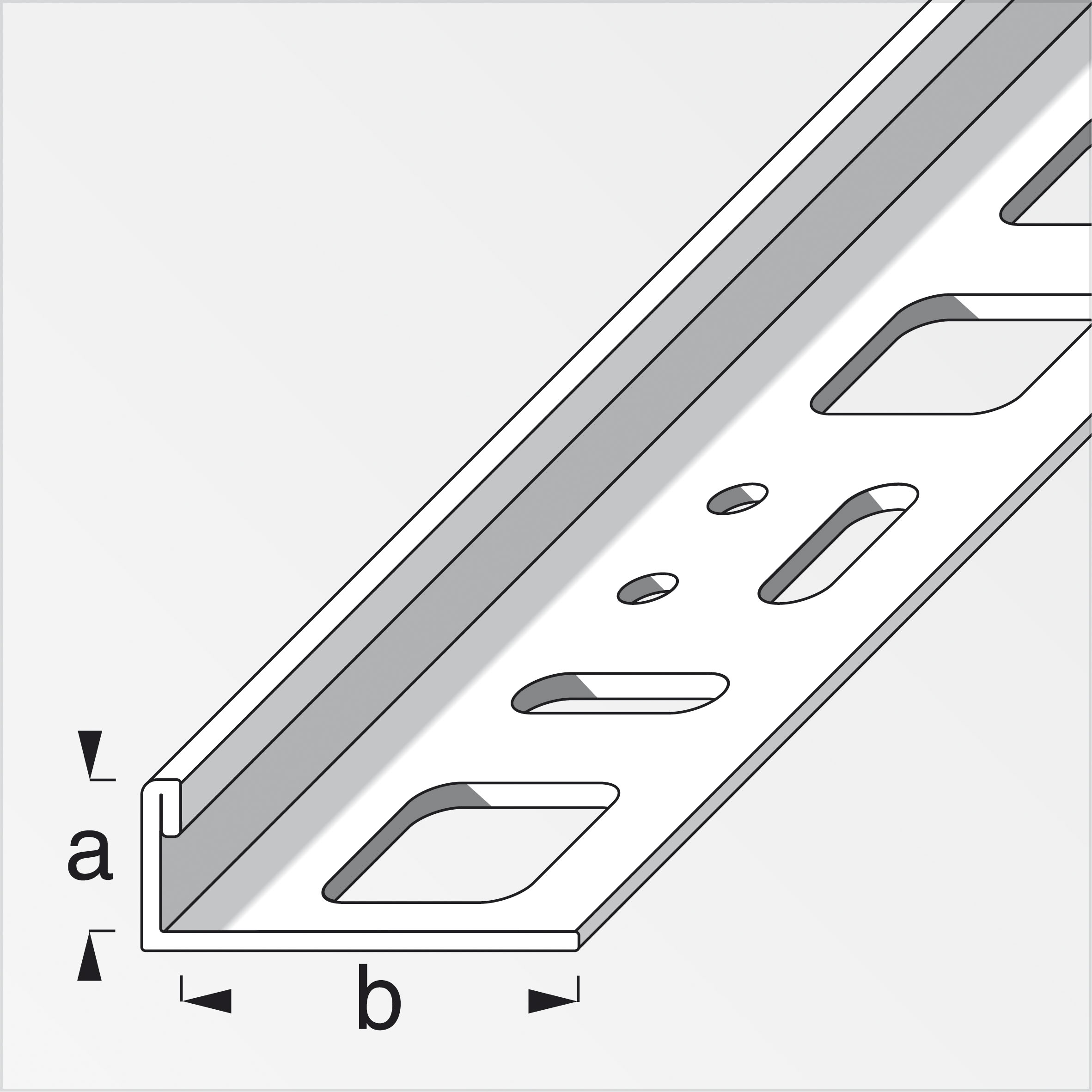 Alfer Fliesen-Standard-Profil 10 mm, edelstahl gebürstet