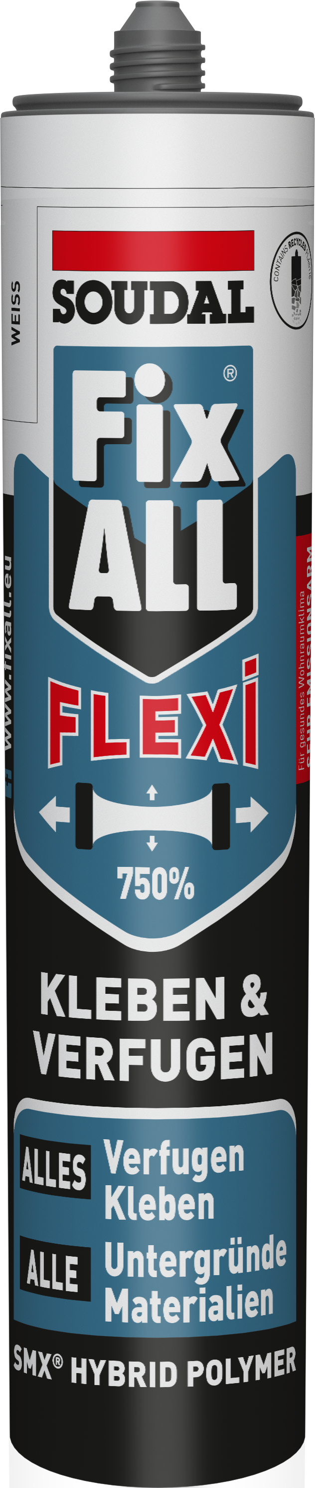 Soudal Kleb- und Dichtstoff Fix All Flexi, weiß, 470 g Soudal Kleb- und Dichtstoff Fix All Flexi, weiß, 470 g