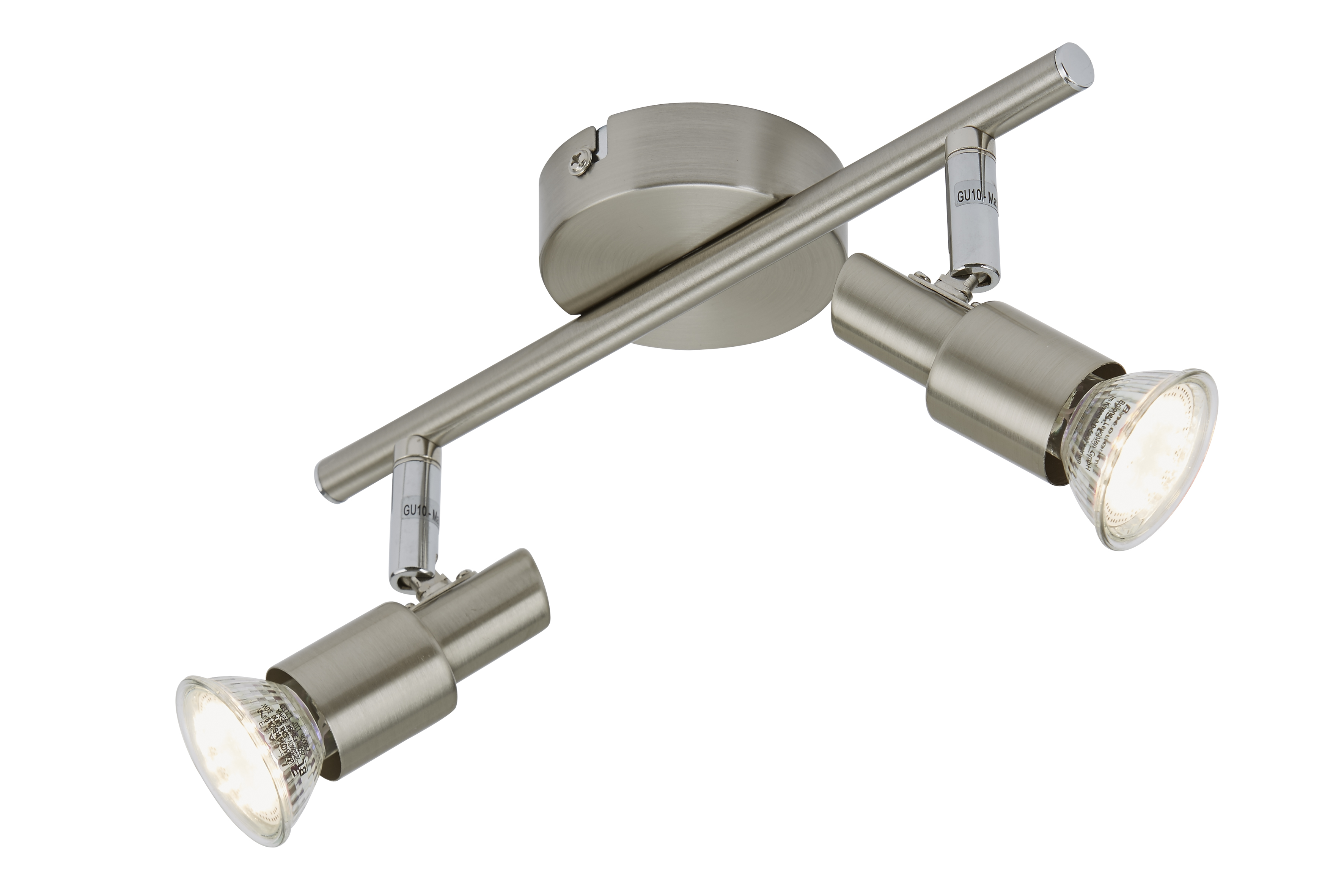 701951-1 BRILONER SCHIENE 2XGU10 3W MATT-NICKEL