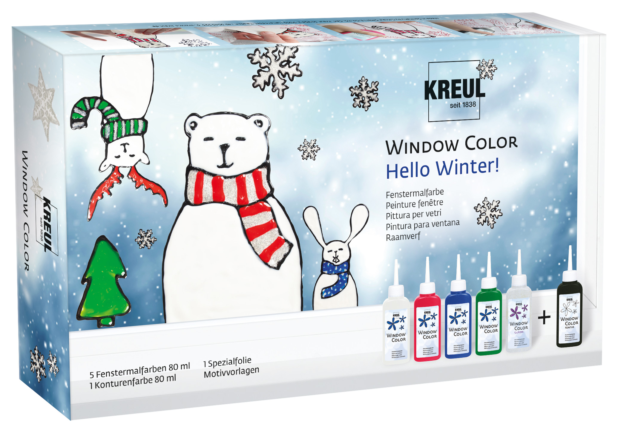Kreul Window Color Set Hello Winter Kreul Window Color Set Hello Winter