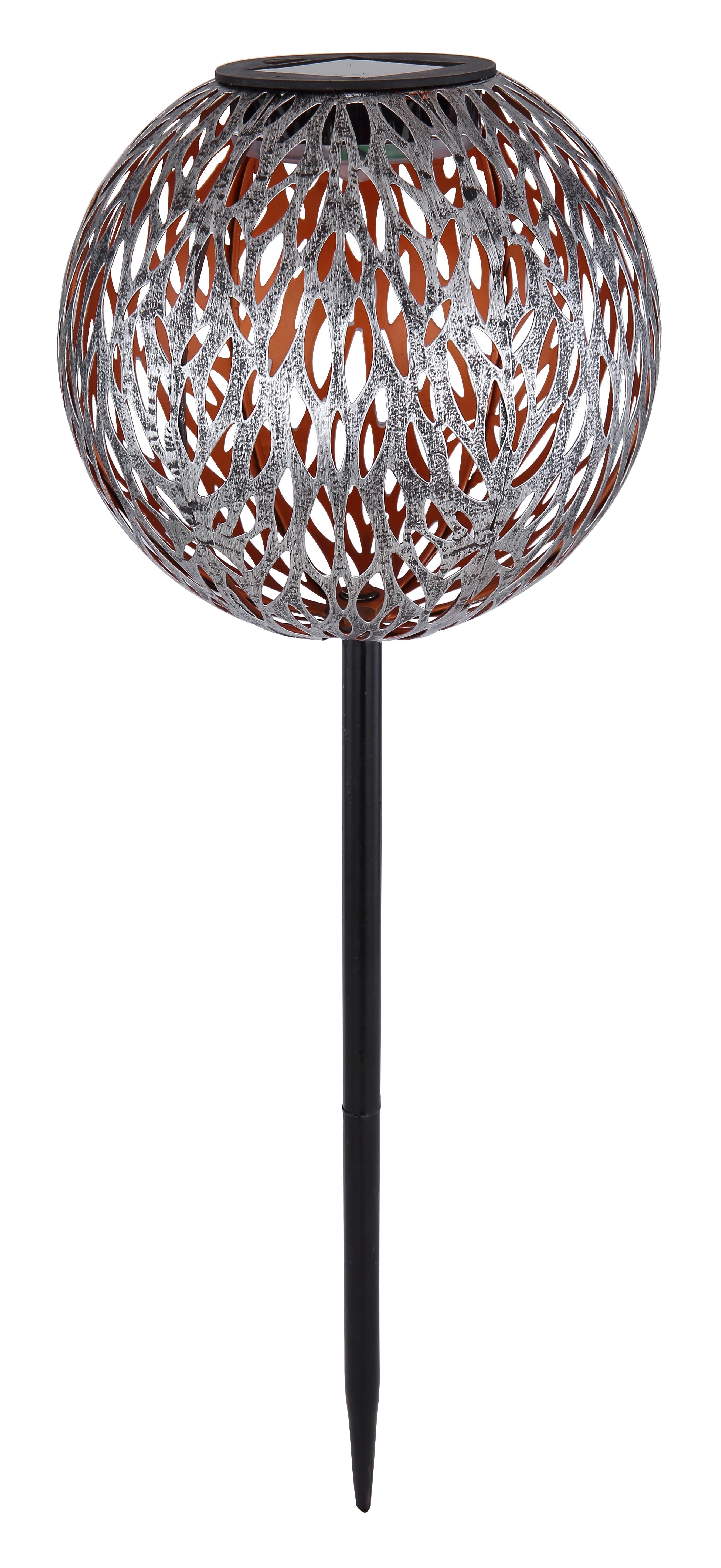 Globo Solarleuchte Metall silbergrau, 1 x LED Globo Solarleuchte Metall silbergrau, 1 x LED