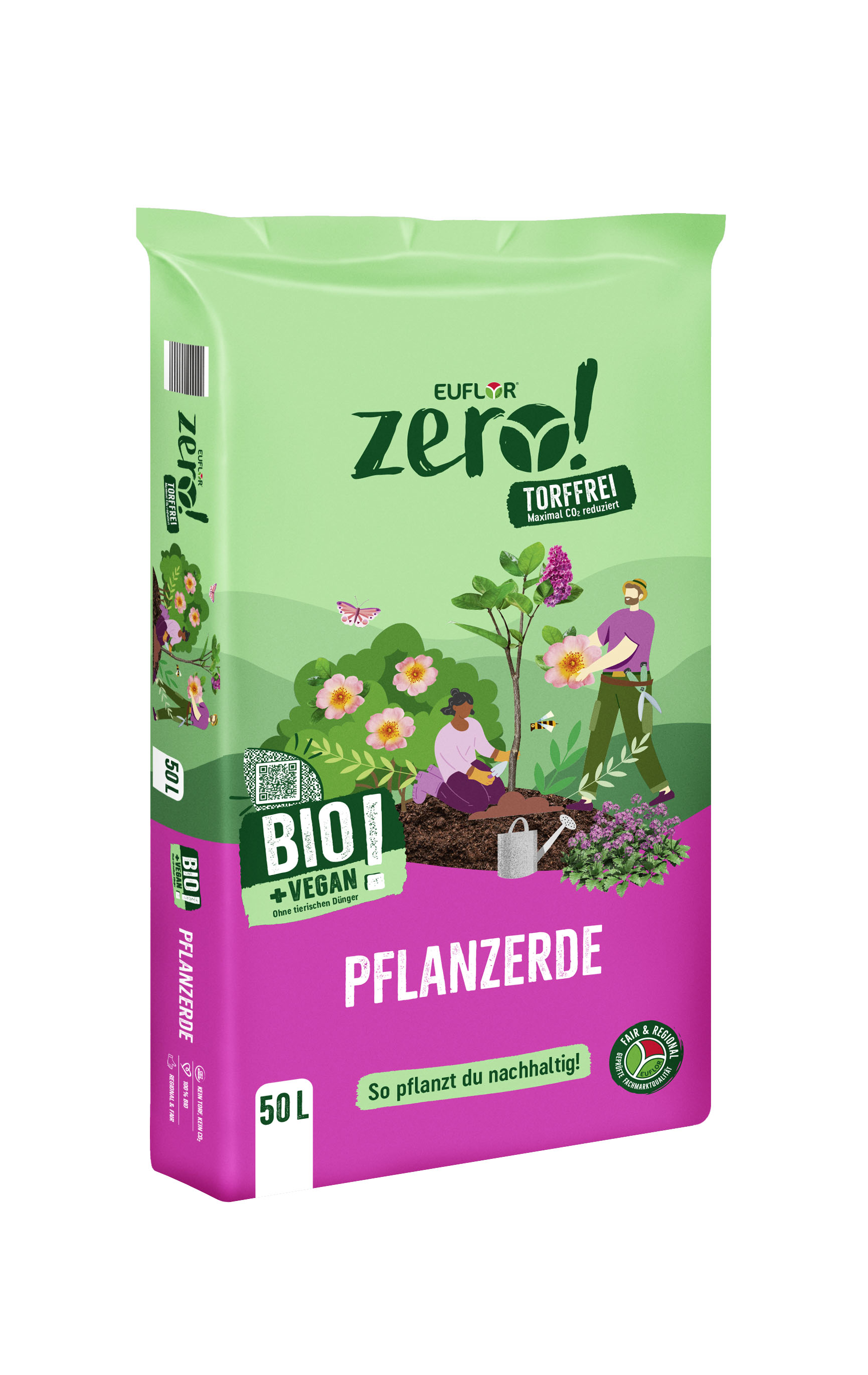 4008089017212_Zero_Pflanzerde_50L_3D-gek Euflor zero! Bio Pflanzerde, 50L
