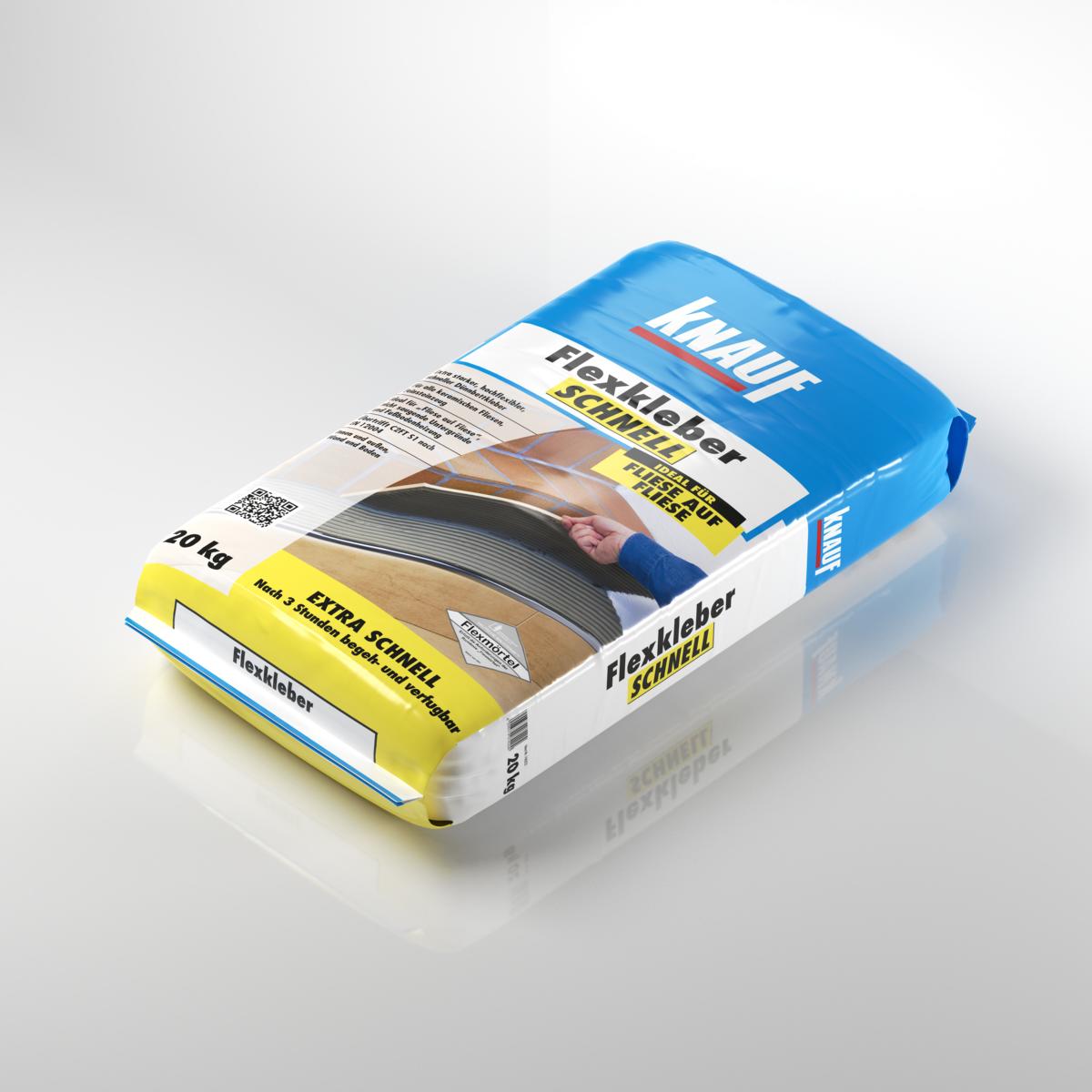 4006379074204_Flexkleber-schnell-20kg_Produkt_1 Knauf Flexkleber schnell, 20 kg