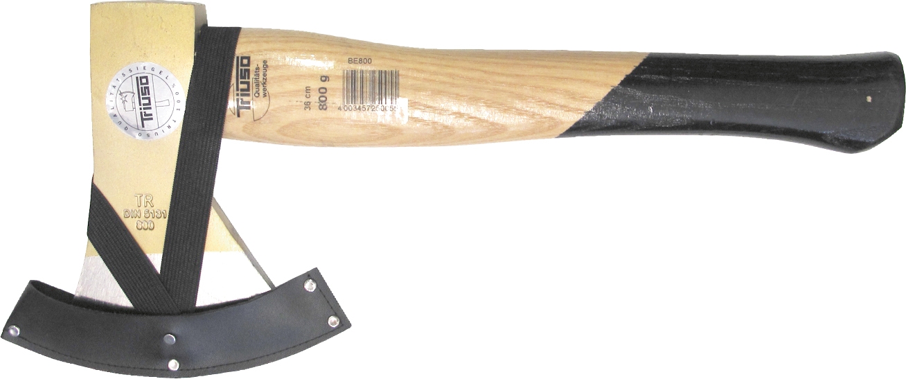 SCHUTZ1_I Triuso Schneidenschutz für Äxte, 120 x 30 mm