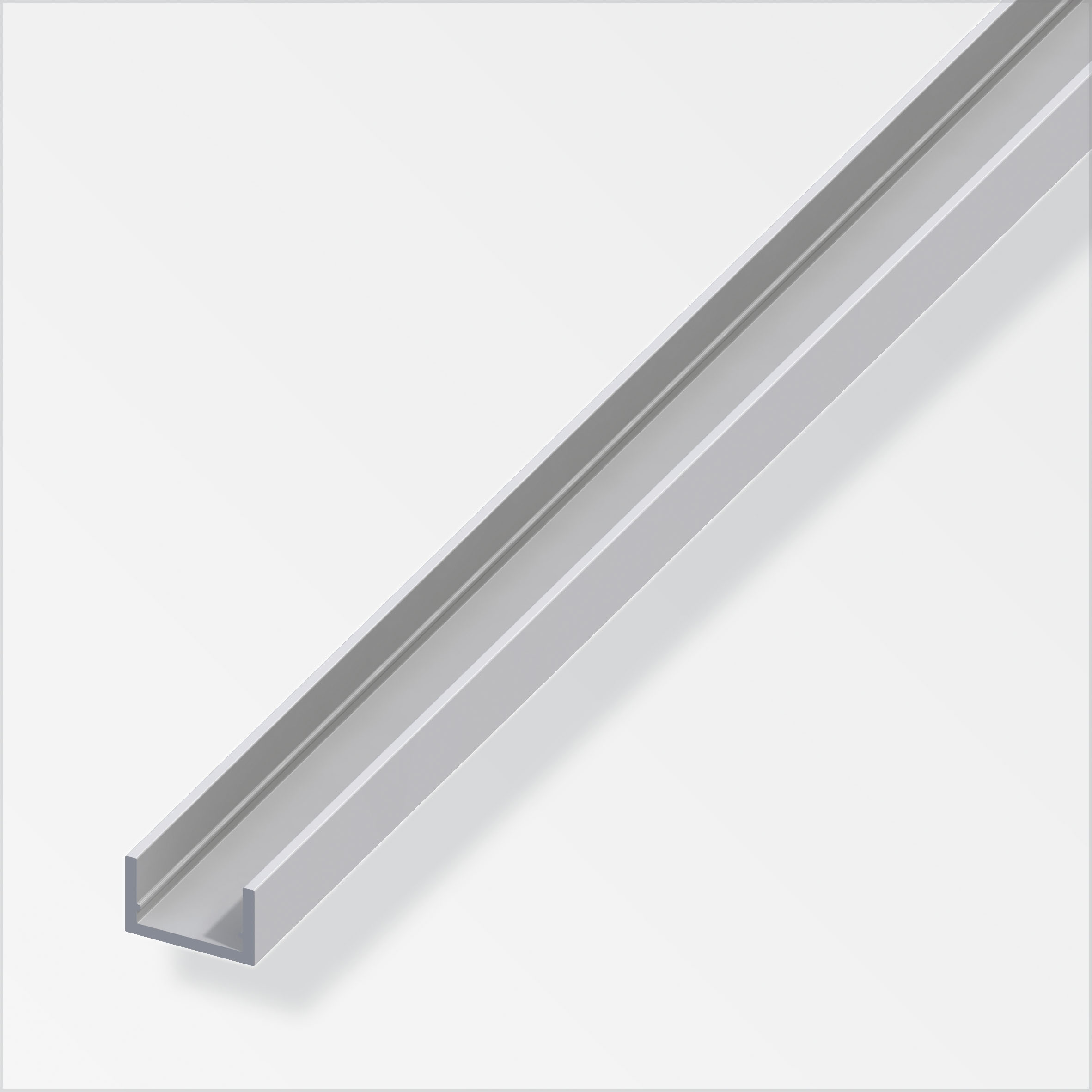 Alfer U-Profil, 10 x 16,5 x 1,5mm, silber