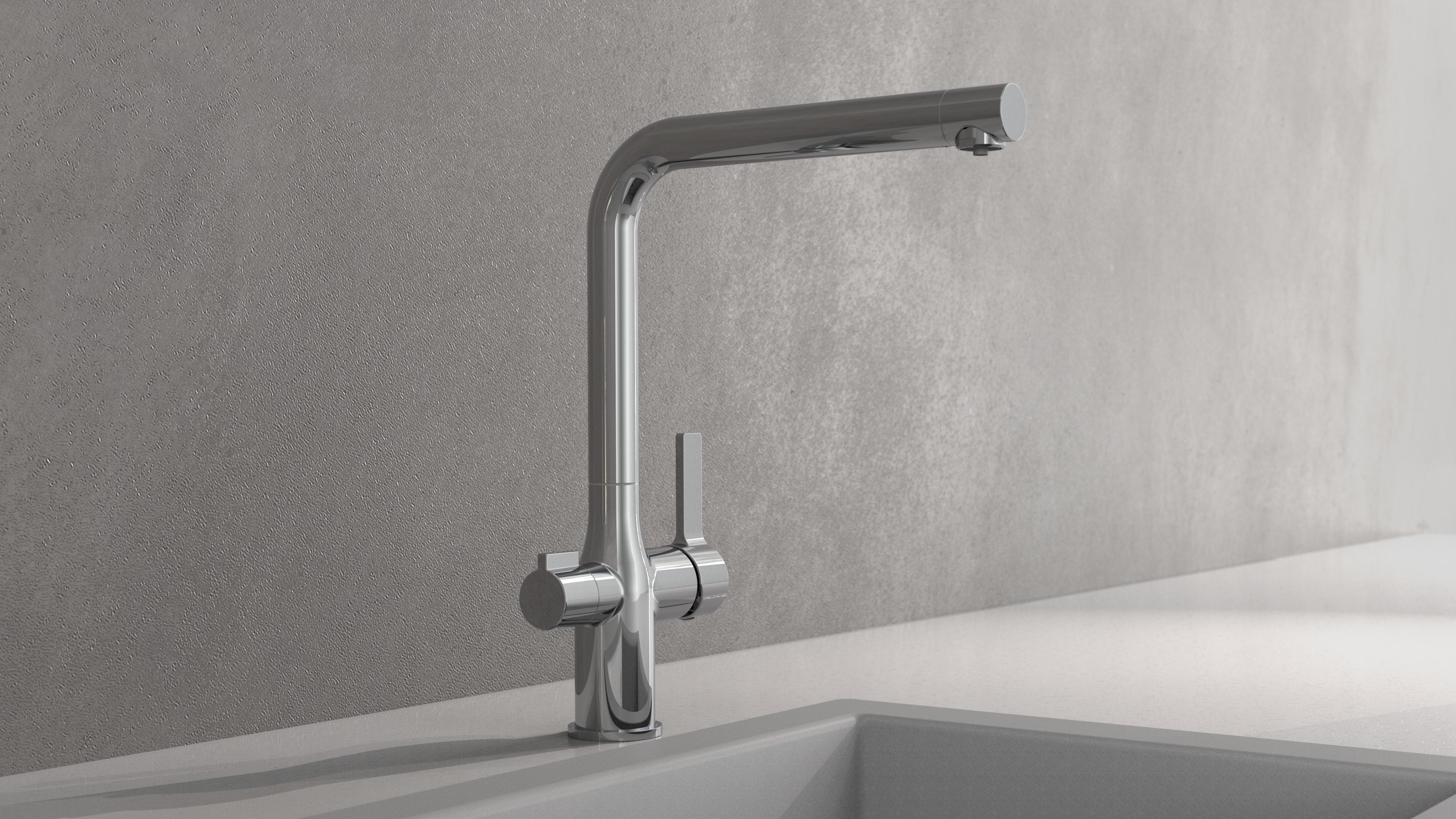 Schütte Trinkwasser-Spültischarmatur AQUASTAR PRO, Chrom, mit Filtersystem