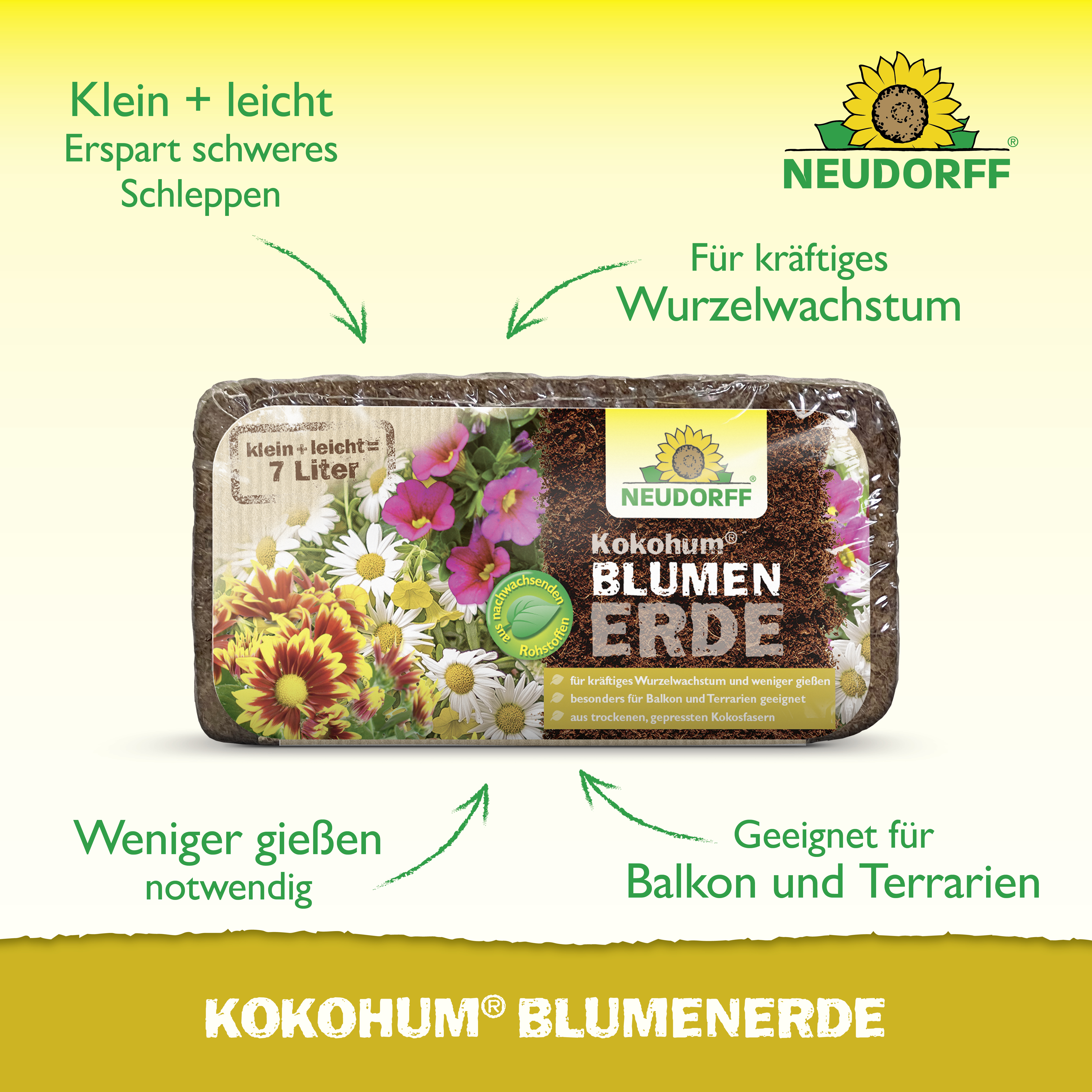 Neudorff Kokohum BlumenErde, 7 l