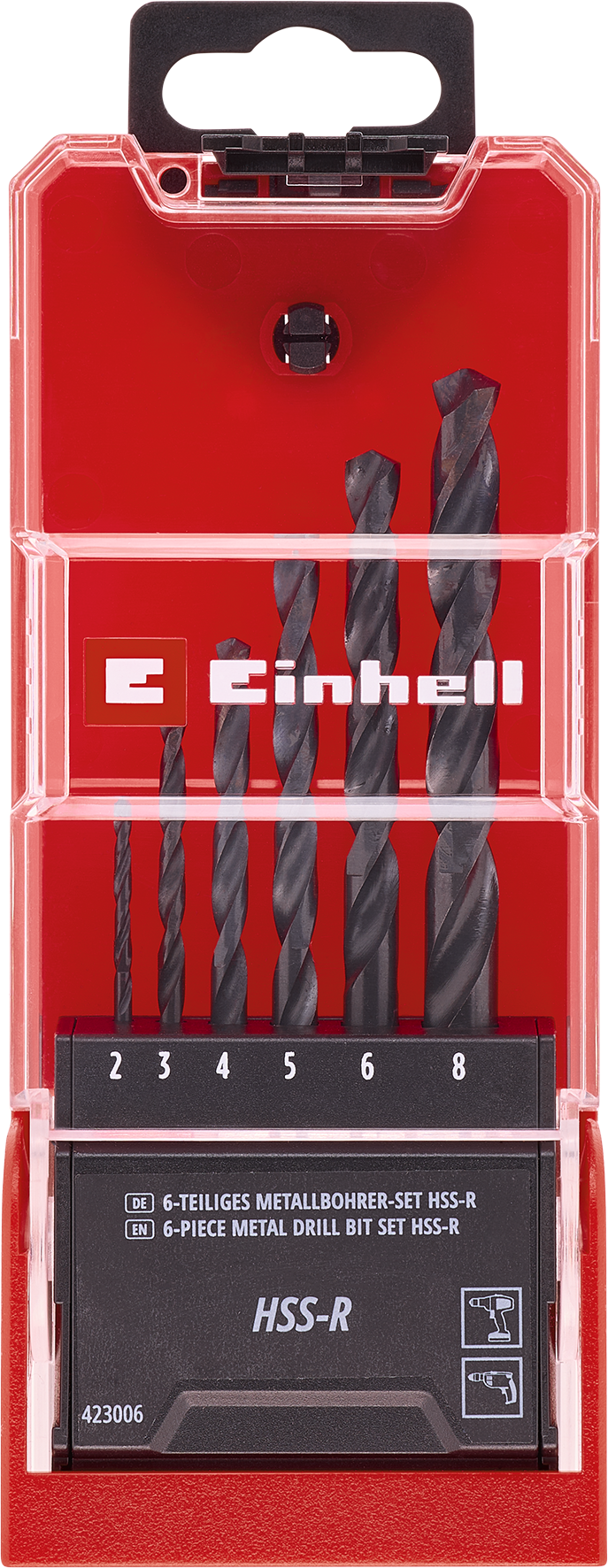 Einhell HSS-R Metallbohrer-Kassette, schwarz brüniert, Ø 2-8 mm Einhell HSS-R Metallbohrer-Kassette, schwarz brüniert, Ø 2-8 mm