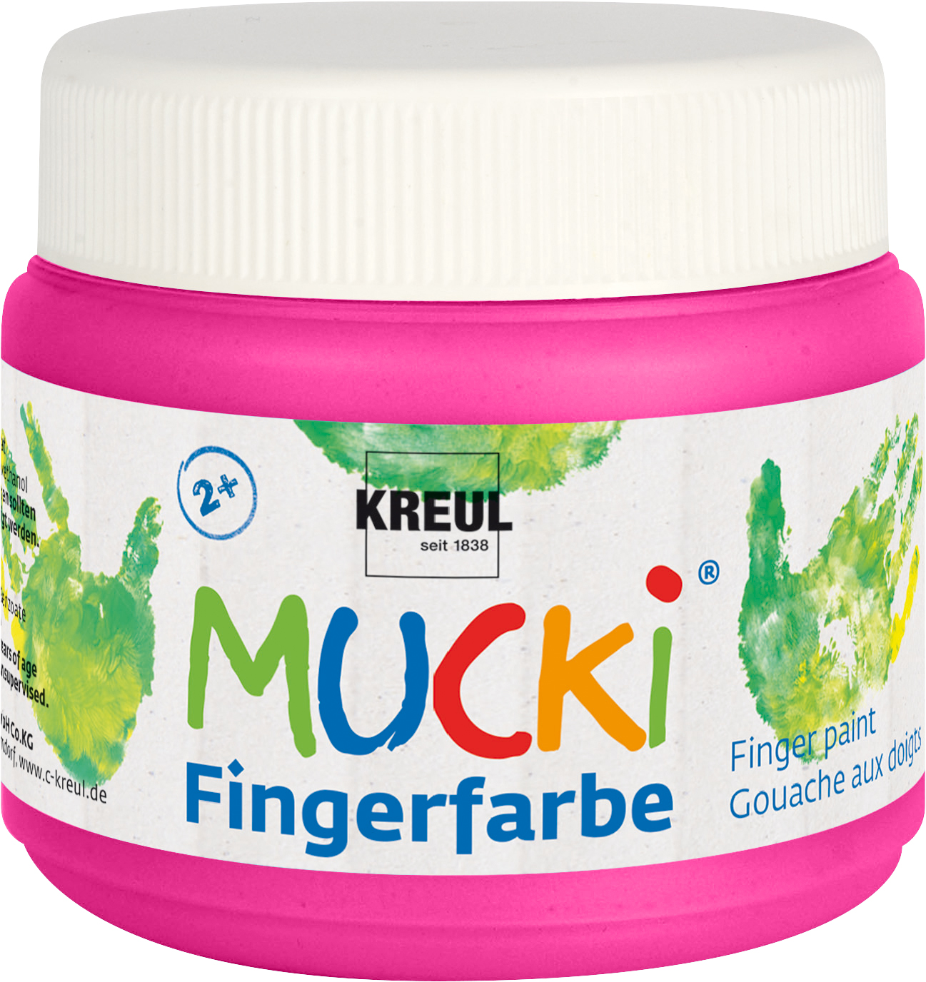23106_MUCKI_Fingerfarbe_Pink_150ml_RGB Fingerfarbe