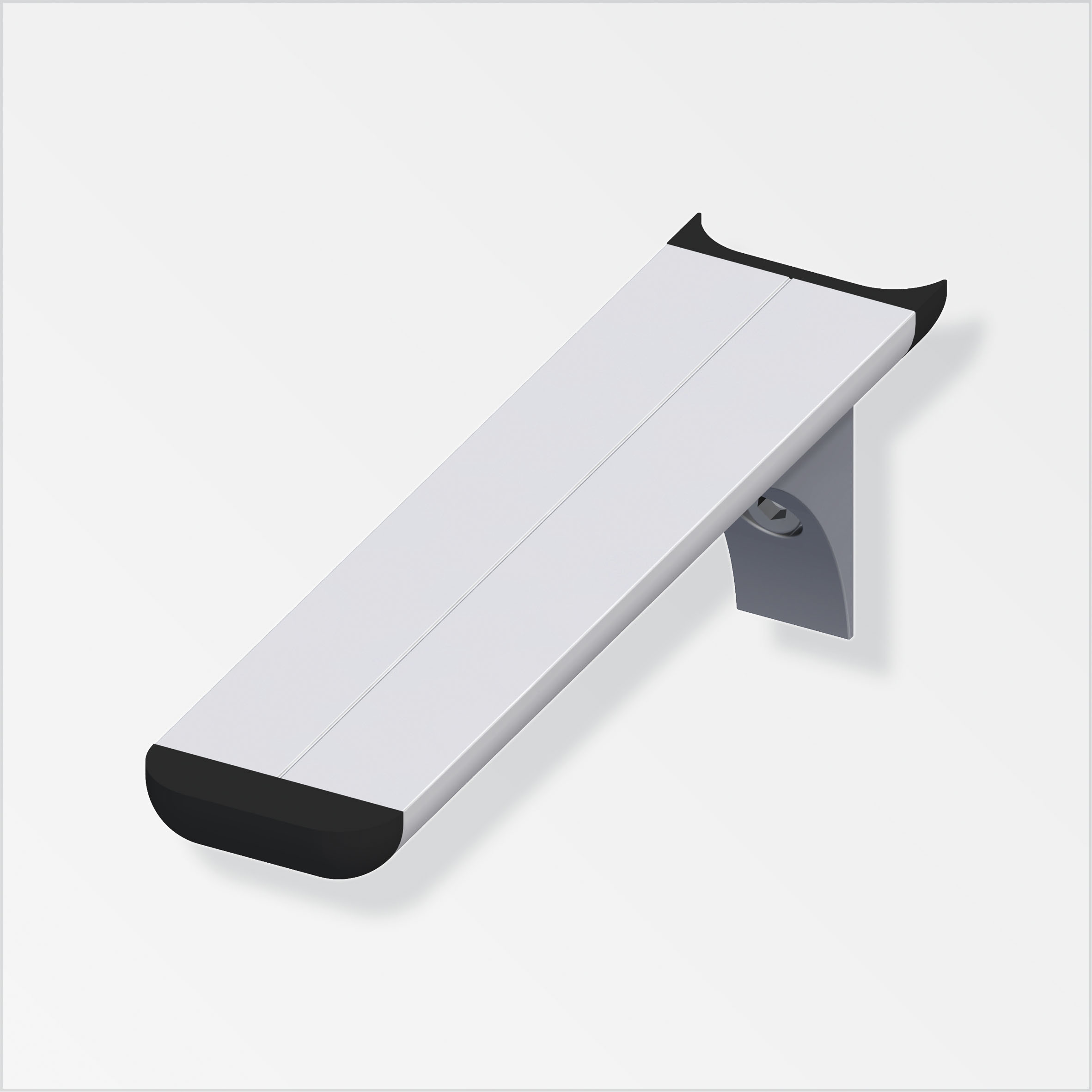 Alfer coaxis®-Regalträger, 250 x 51 mm, silber Alfer coaxis®-Regalträger, 250 x 51 mm, silber