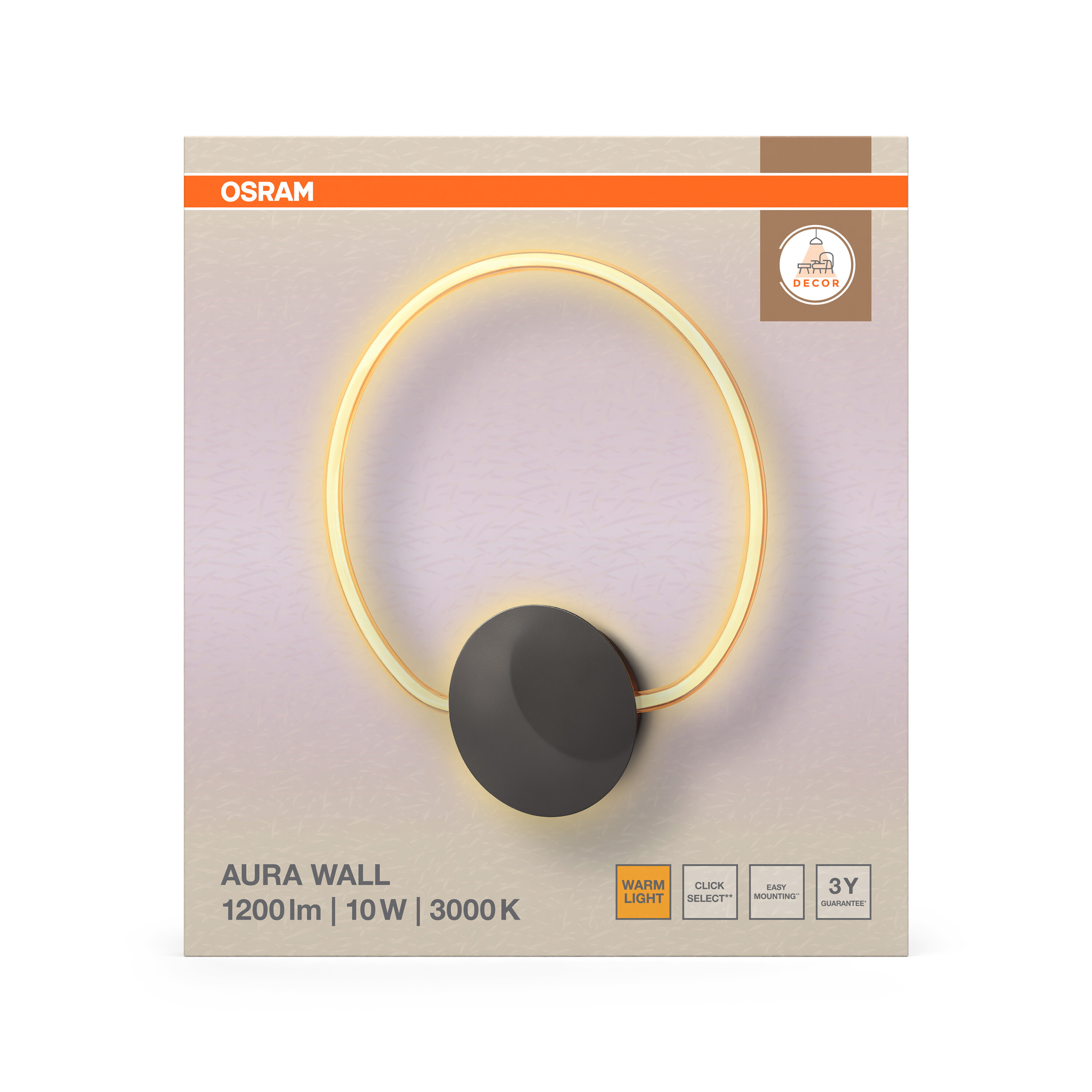 Osram Decor Aura Wandleuchte, 10W