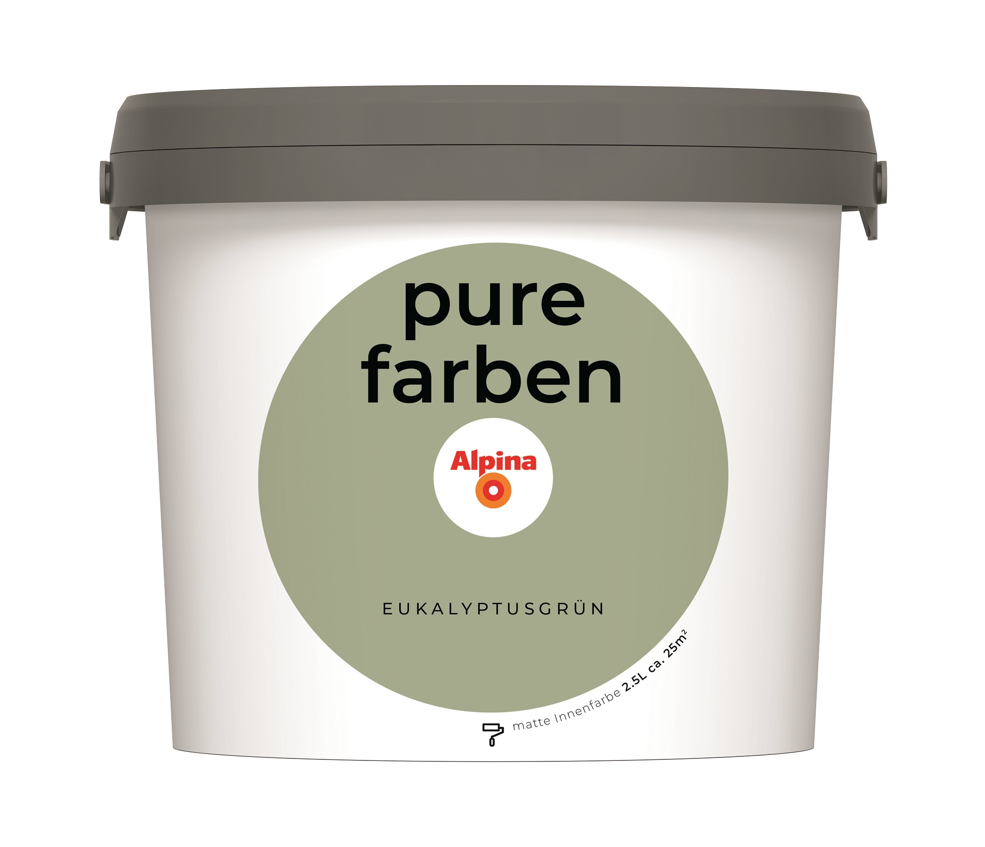 Alpina Pure Farben Eukalyptusgrün, 2,5 Liter