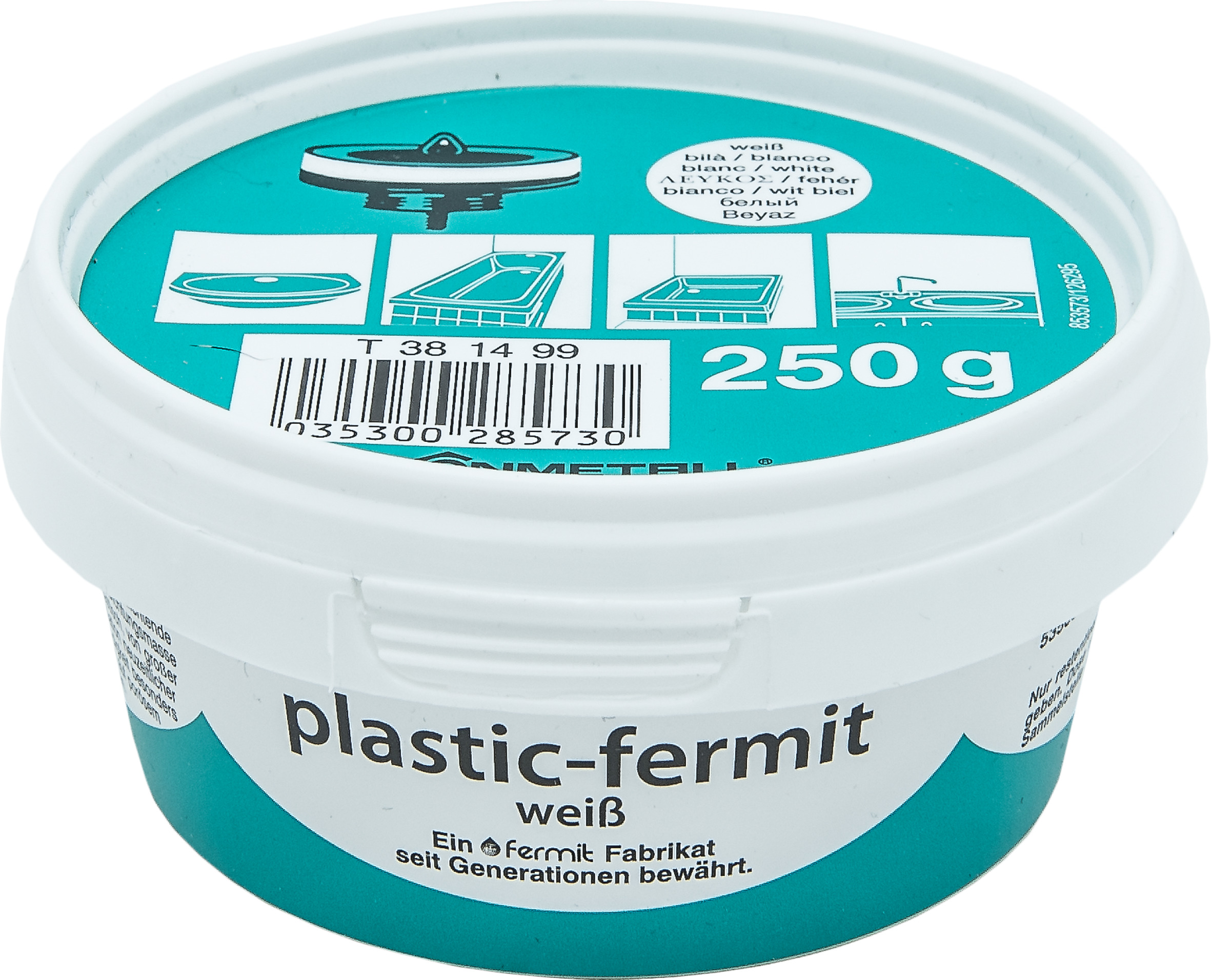 105233-pt1 PLASTIK-FERMIT WEIß 250G