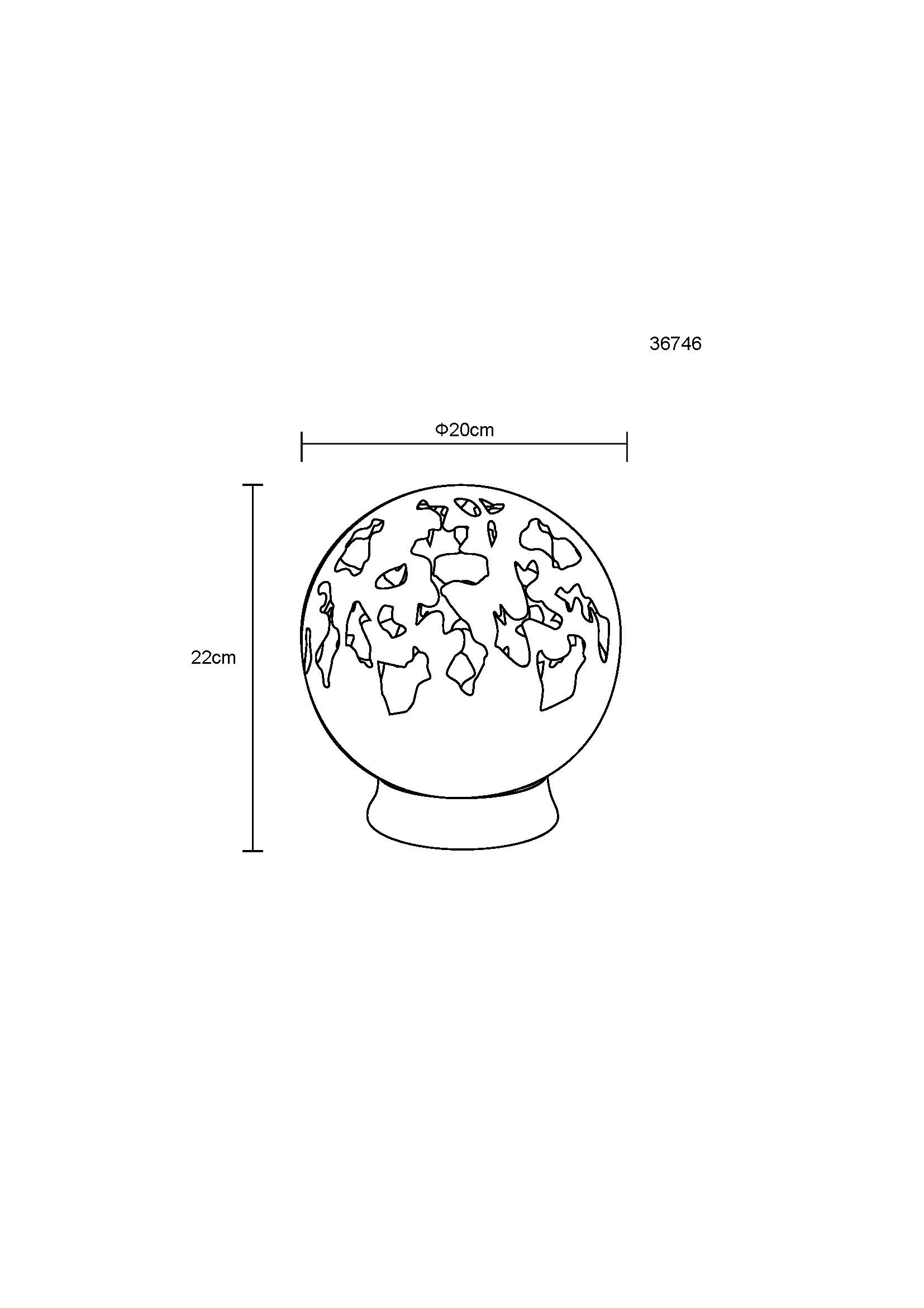 Globo Solarleuchte Metall silbergrau, 1xLED