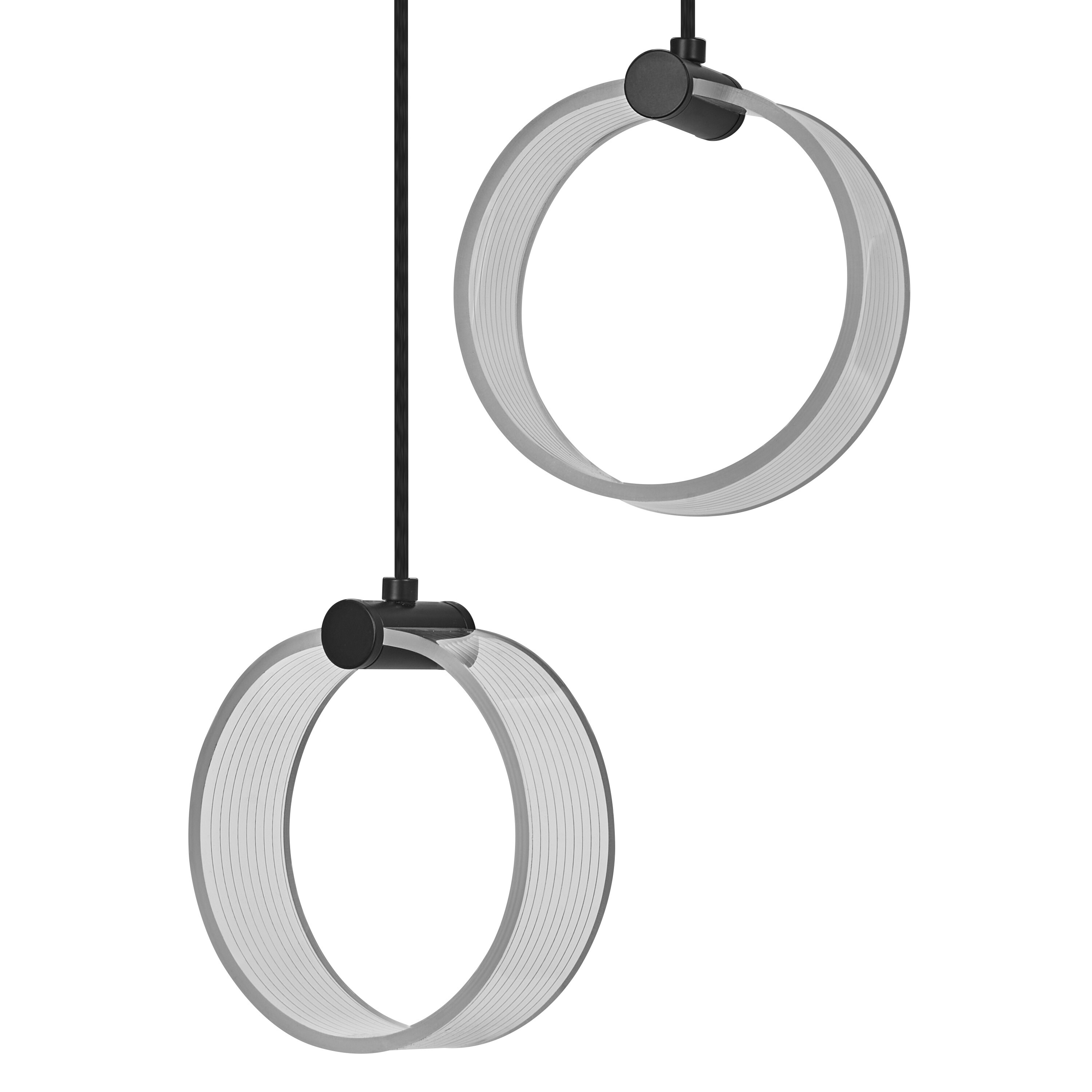 Osram Decor Runde Pendelleuchte, 2 Pendel, 14W, schwarz