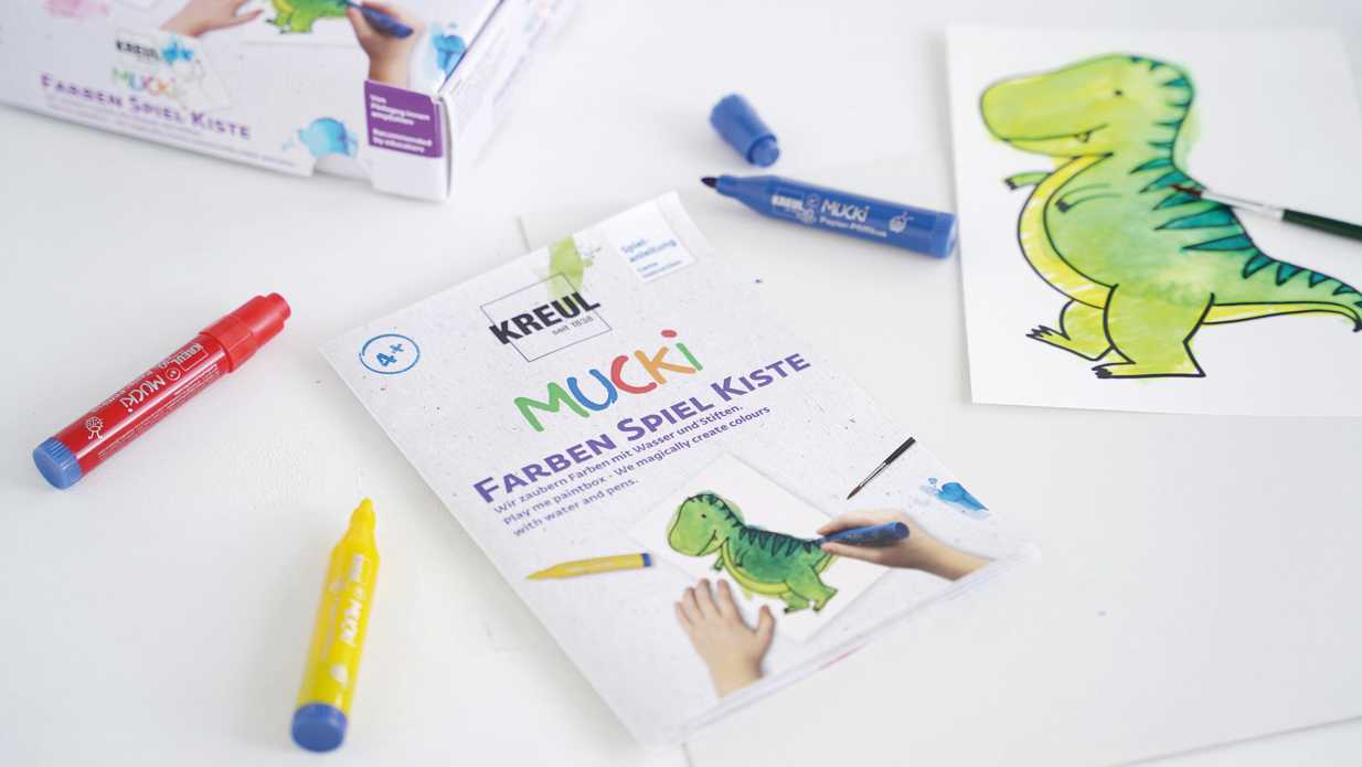 Kreul Aquarellmalstifte "Mucki", Farben Spiel Kiste Set Kreul Aquarellmalstifte "Mucki", Farben Spiel Kiste Set