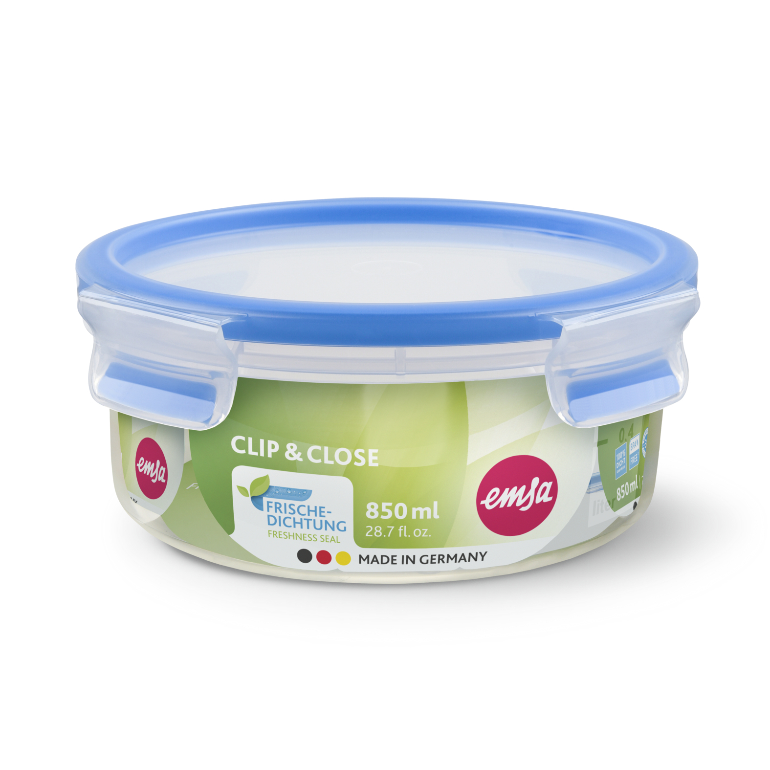 EMSA Clip & Close Frischhaltedose 0,85 L, rund EMSA Clip & Close Frischhaltedose 0,85 L, rund