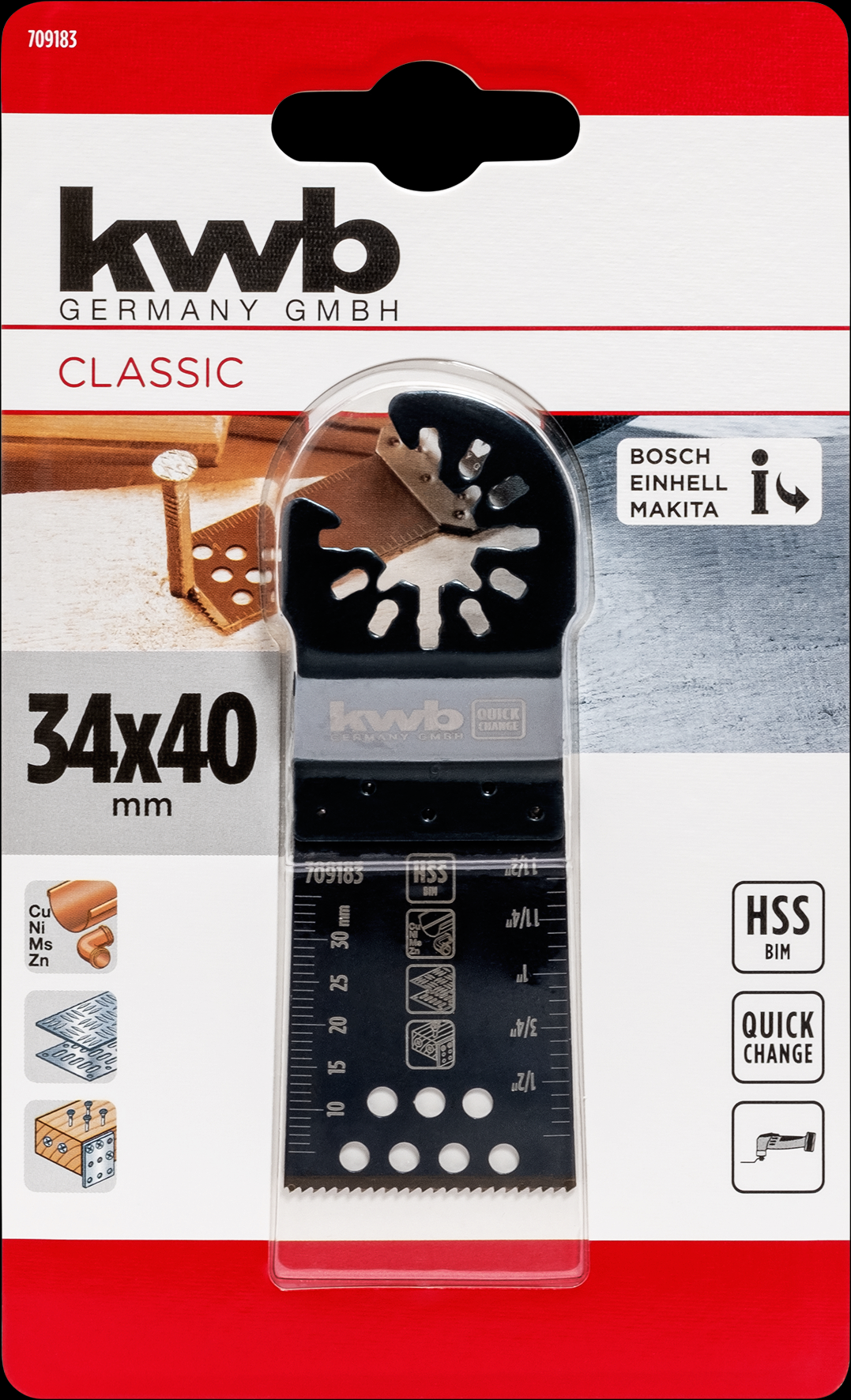 kwb Tauchsägeblatt, 34 mm kwb Tauchsägeblatt, 34 mm