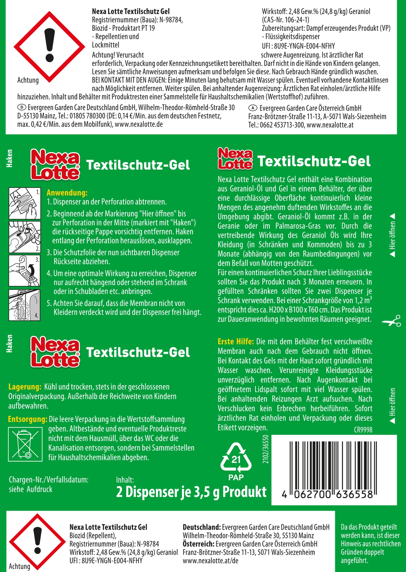 Nexa Lotte Textilschutz Gel Nexa Lotte Textilschutz Gel