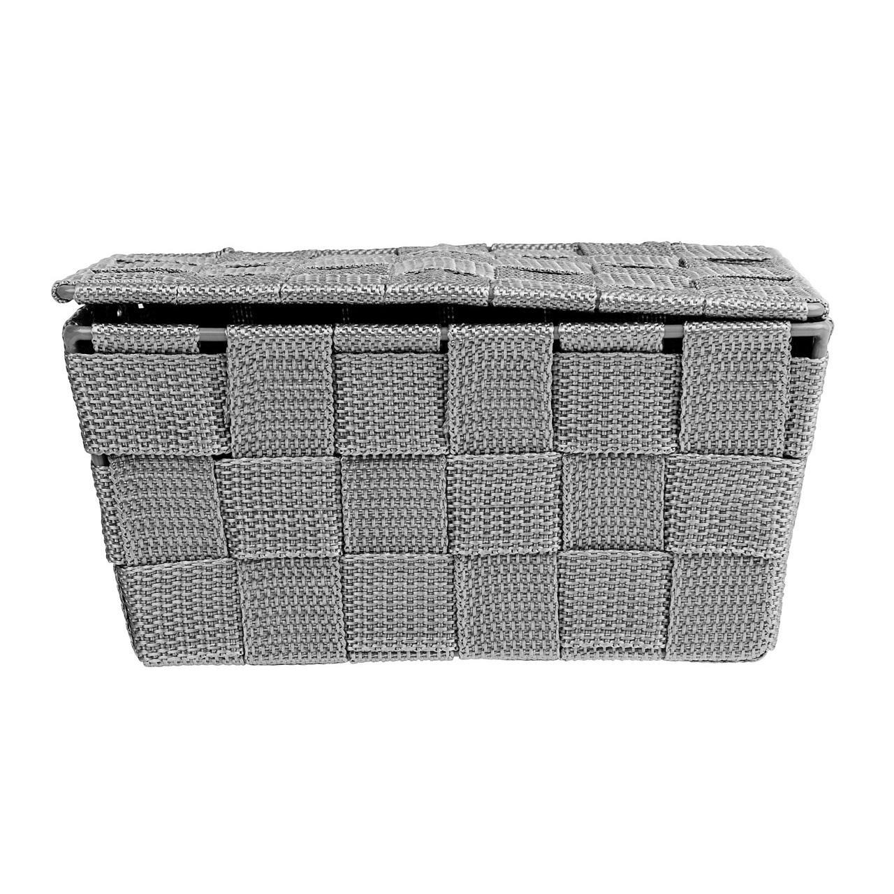 407848-Badkorb-mit-Deckel-Mod-Adria-grau_FS_03 WENKO BADKORB ADRIA MIT DECKEL, GRAU