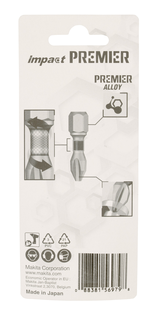 Makita Torsion Bit PH1 Impact Premier