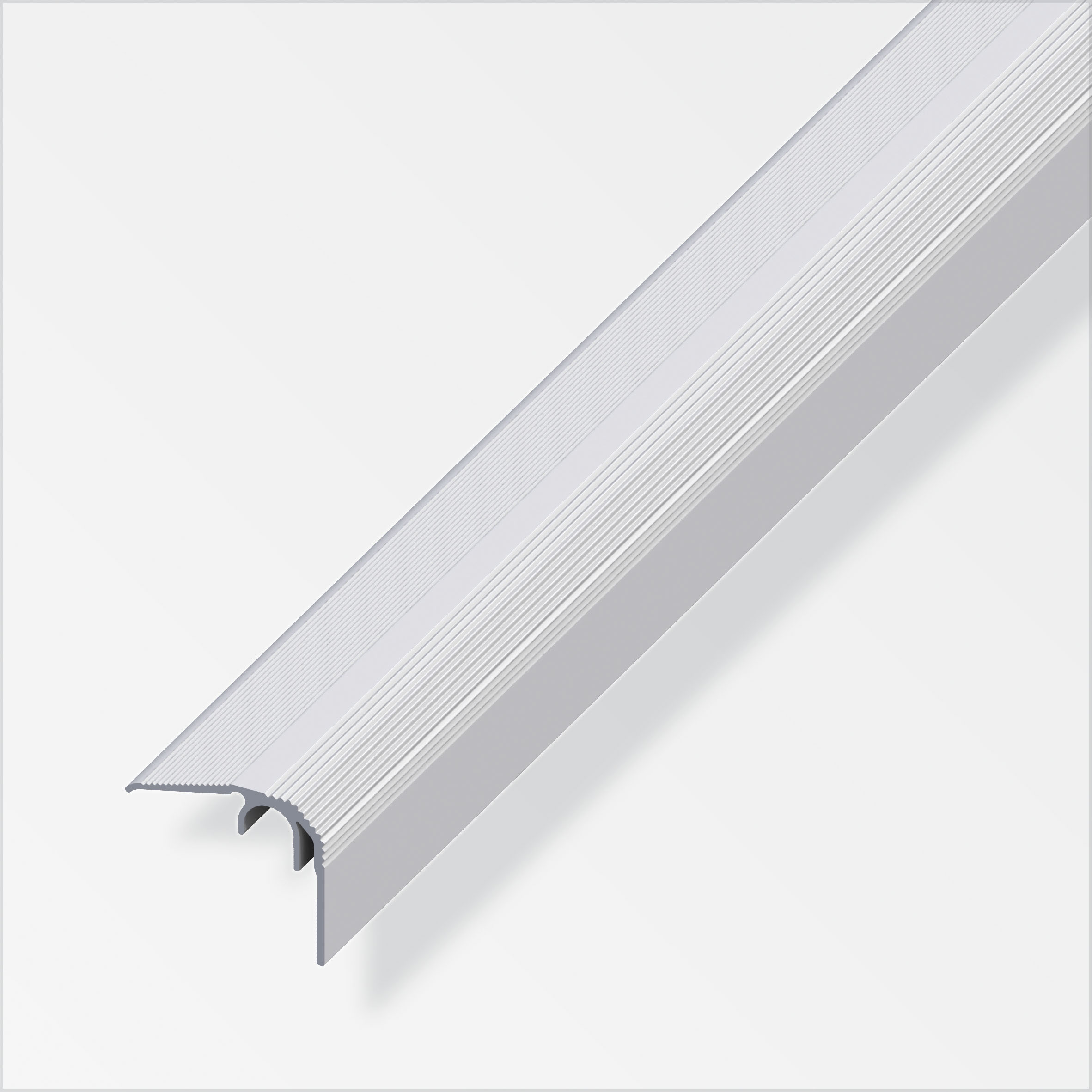 Alfer clipstech Abschluss-Profil 32 x 27 mm, silber