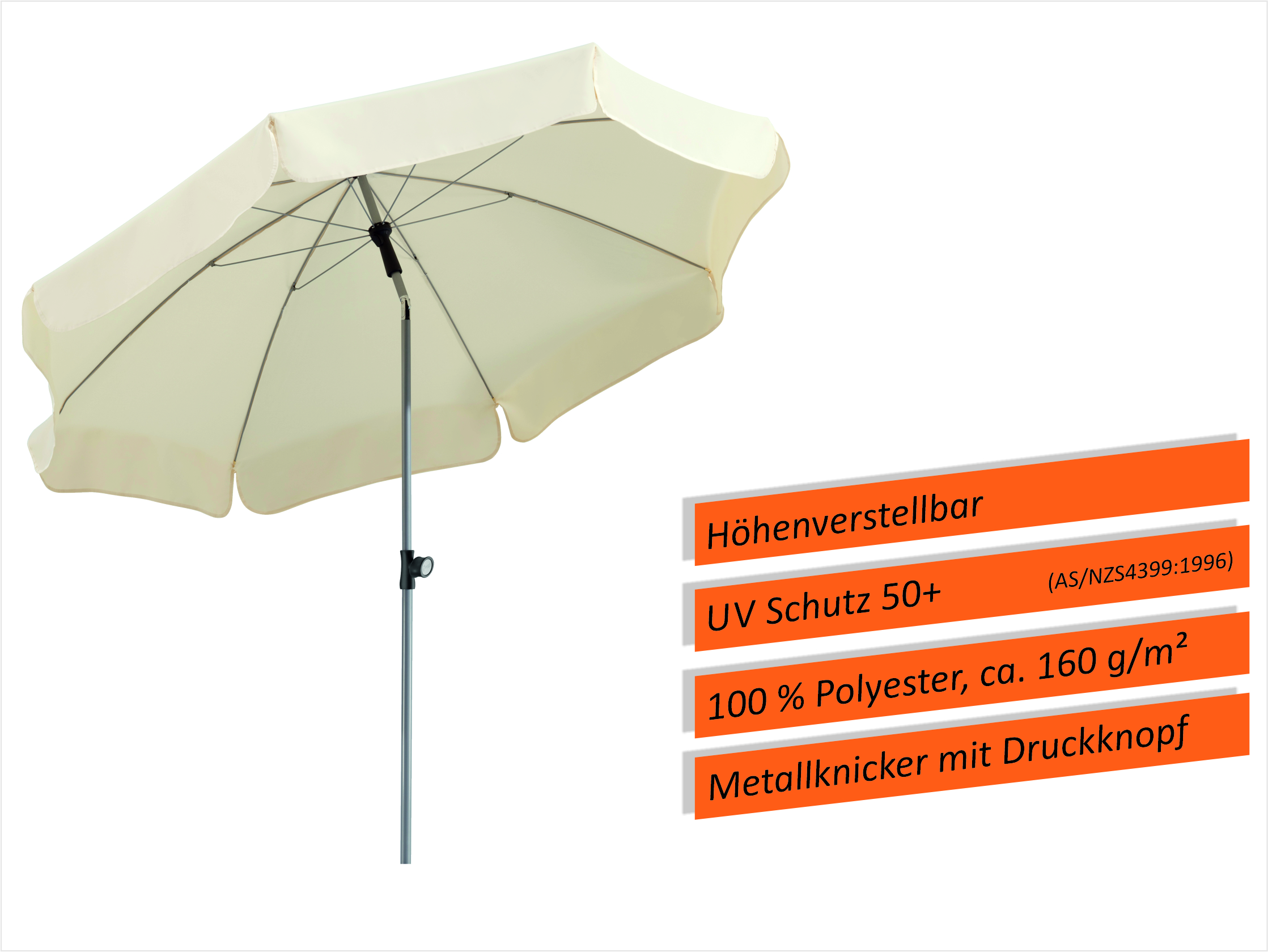 584433_2 Schneider Schirm Locarno 200/8 Natur