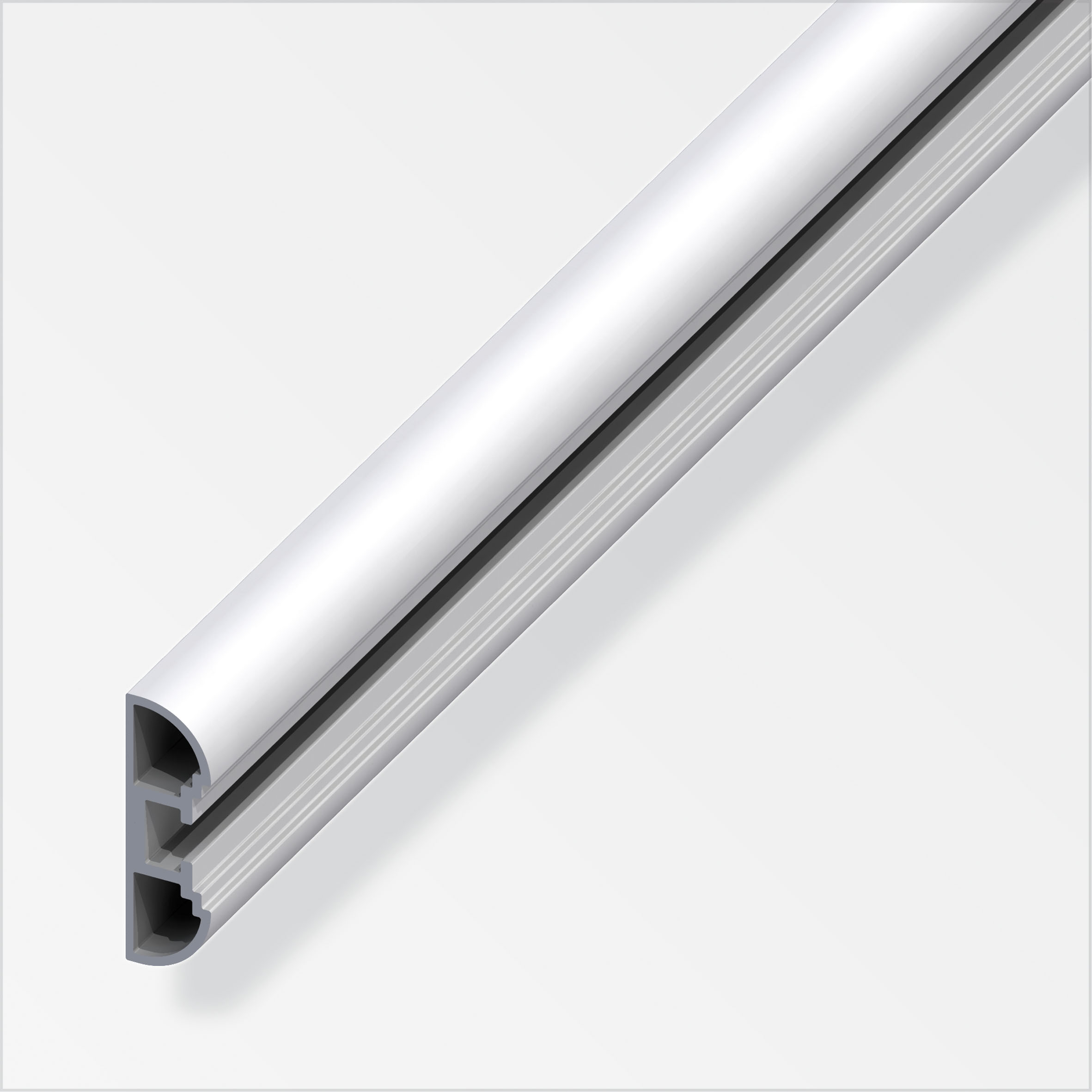 Alfer coaxis®-Profil, schmal, silber