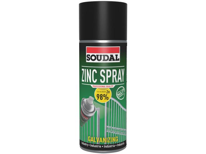 Soudal Zink Spray matt, 400 ml Soudal Zink Spray matt, 400 ml