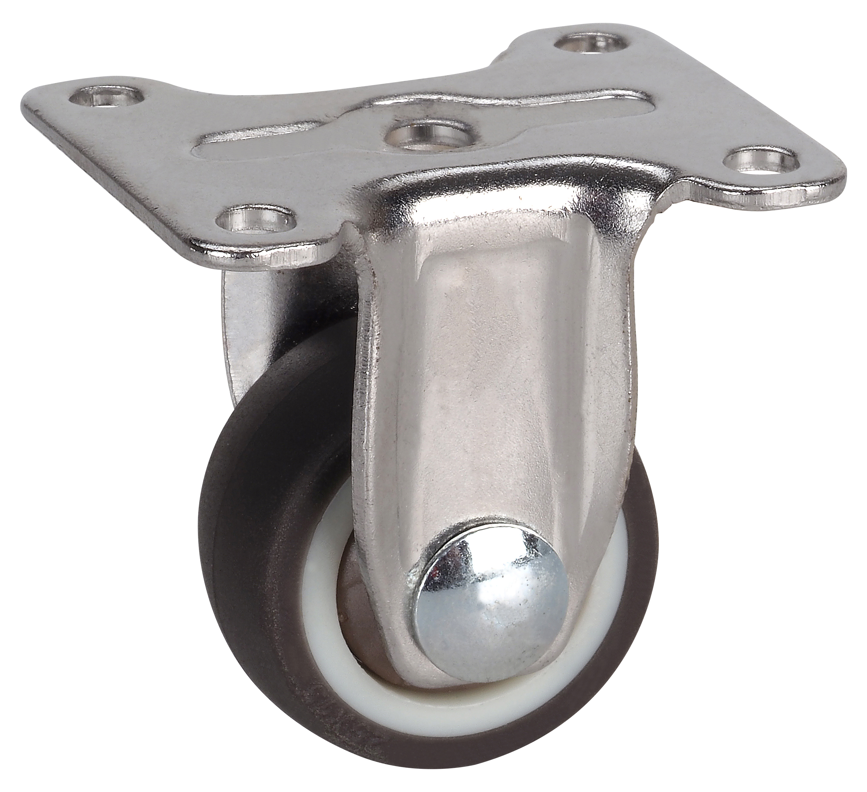 Dörner + Helmer Möbel-Bockrolle mit TPE-Lauffläche und Design-Fadenschutz