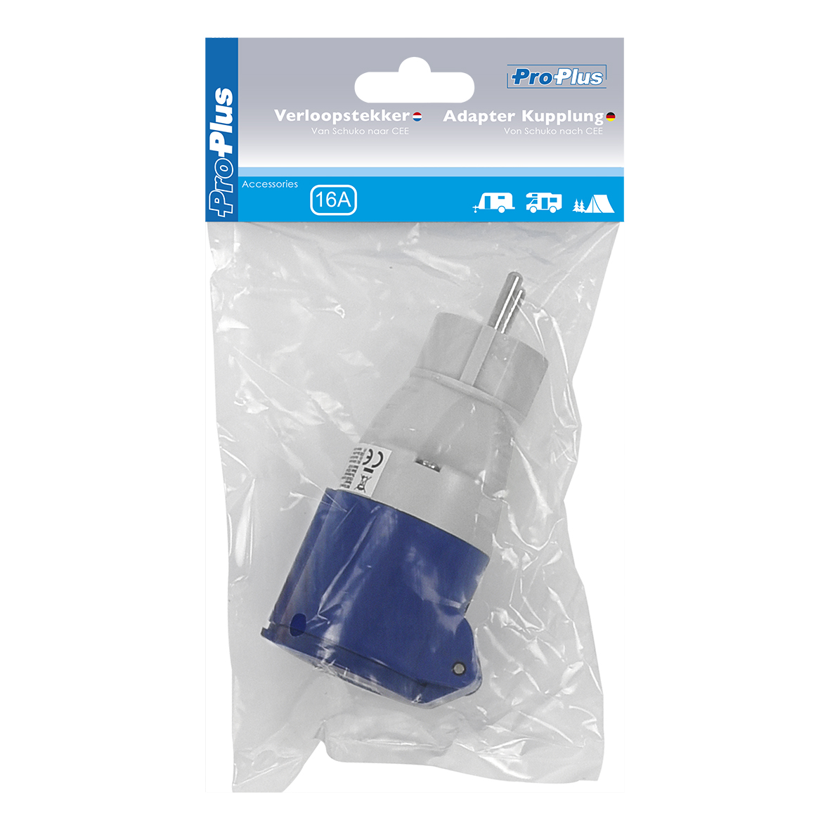 ProPlus Adapter Kupplung von Schuko nach CEE ProPlus Adapter Kupplung von Schuko nach CEE